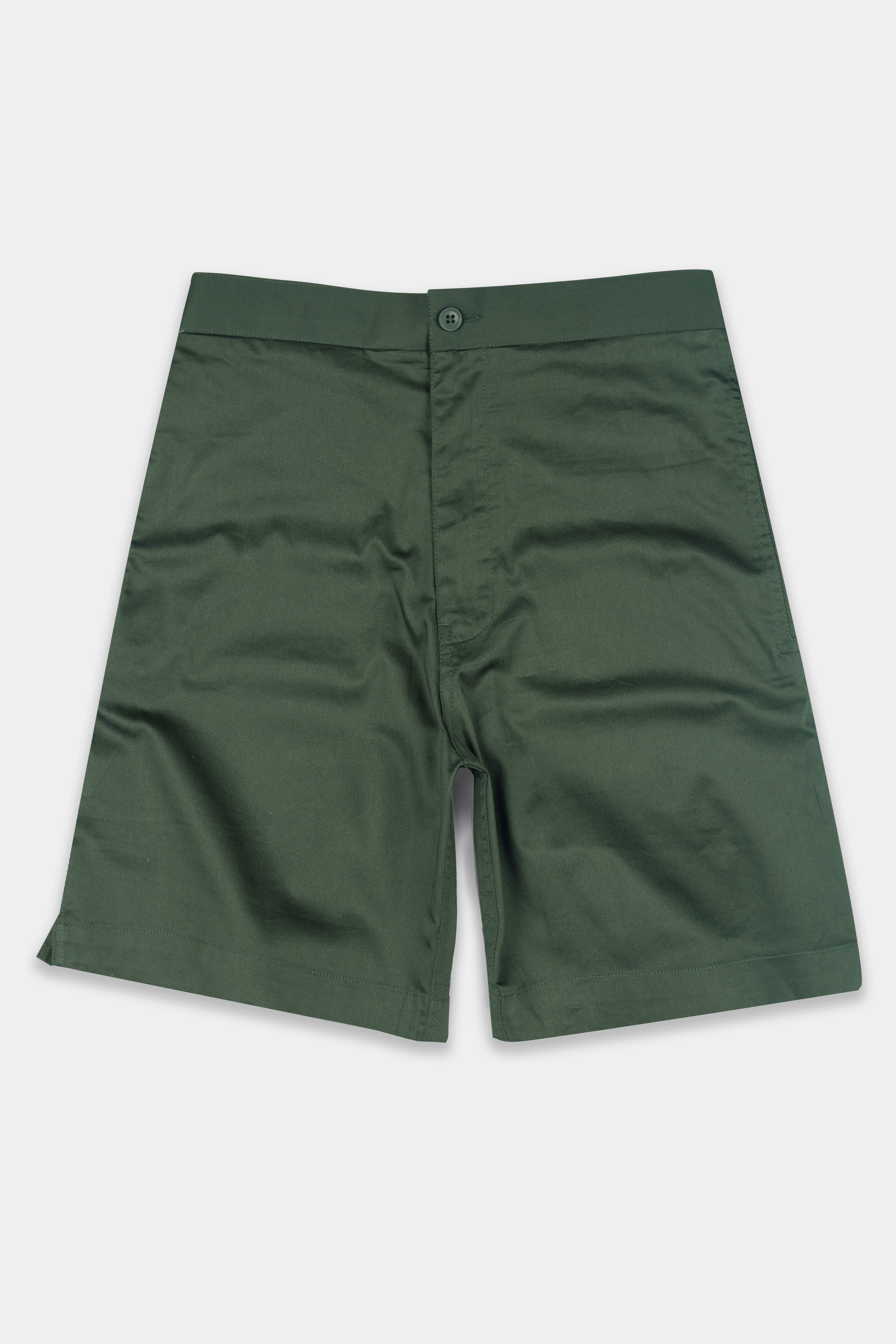 Asparagus Green Subtle Sheen Super Soft Premium Cotton Shorts SR320-28,  SR320-30,  SR320-32,  SR320-34,  SR320-36,  SR320-38,  SR320-40,  SR320-42,  SR320-44