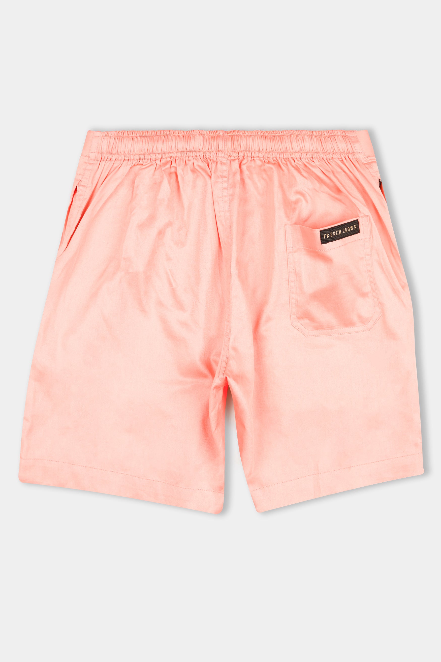 Salmon Peach Subtle Sheen Super Soft Premium Cotton Shorts SR323-28,  SR323-30,  SR323-32,  SR323-34,  SR323-36,  SR323-38,  SR323-40,  SR323-42,  SR323-44