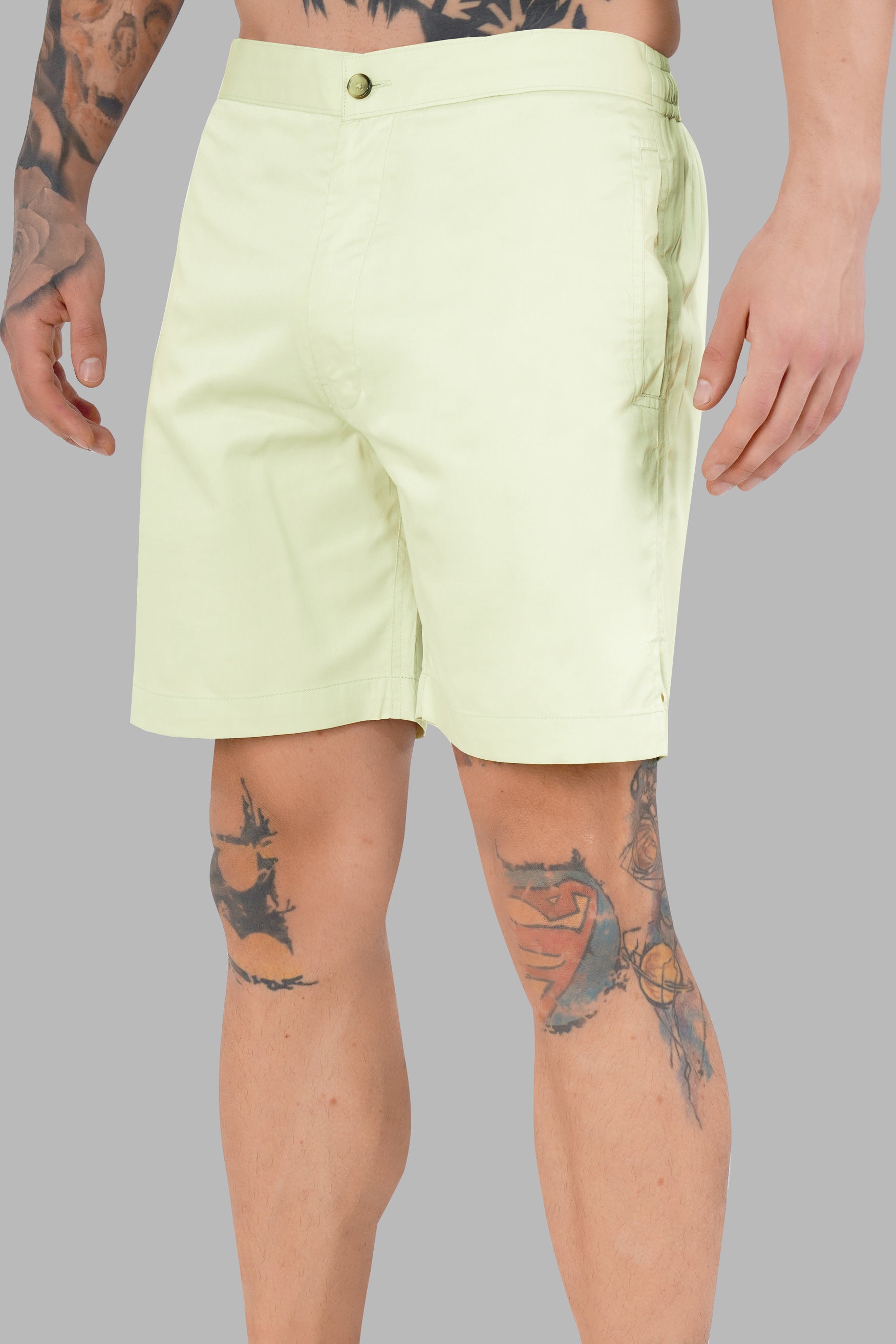 Beryl Green Subtle Sheen Super Soft Premium Cotton Shorts SR326-28,  SR326-30,  SR326-32,  SR326-34,  SR326-36,  SR326-38,  SR326-40,  SR326-42,  SR326-44