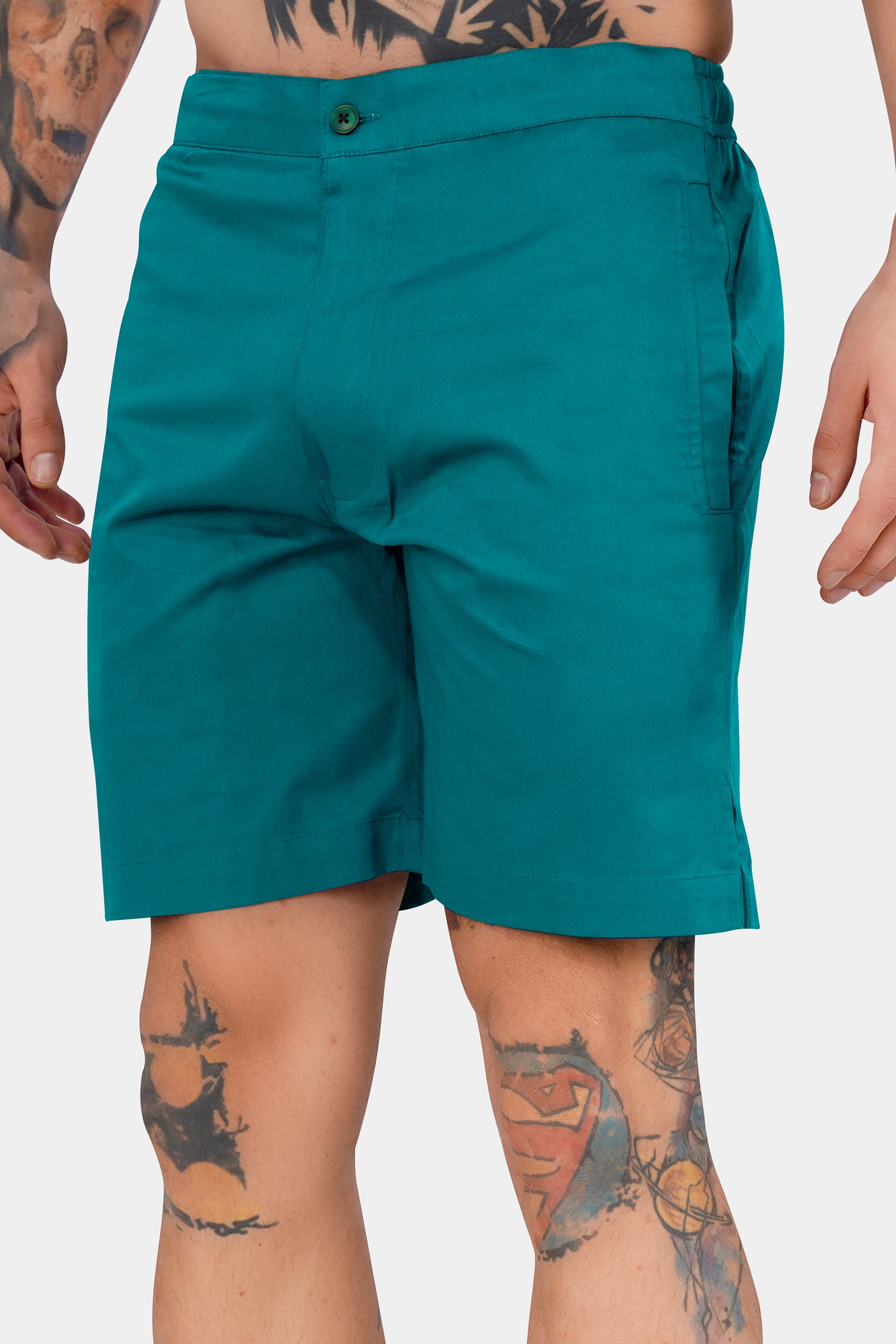 Surfie Green Subtle Sheen Super Soft Premium Cotton Shorts SR327-28,  SR327-30,  SR327-32,  SR327-34,  SR327-36,  SR327-38,  SR327-40,  SR327-42,  SR327-44