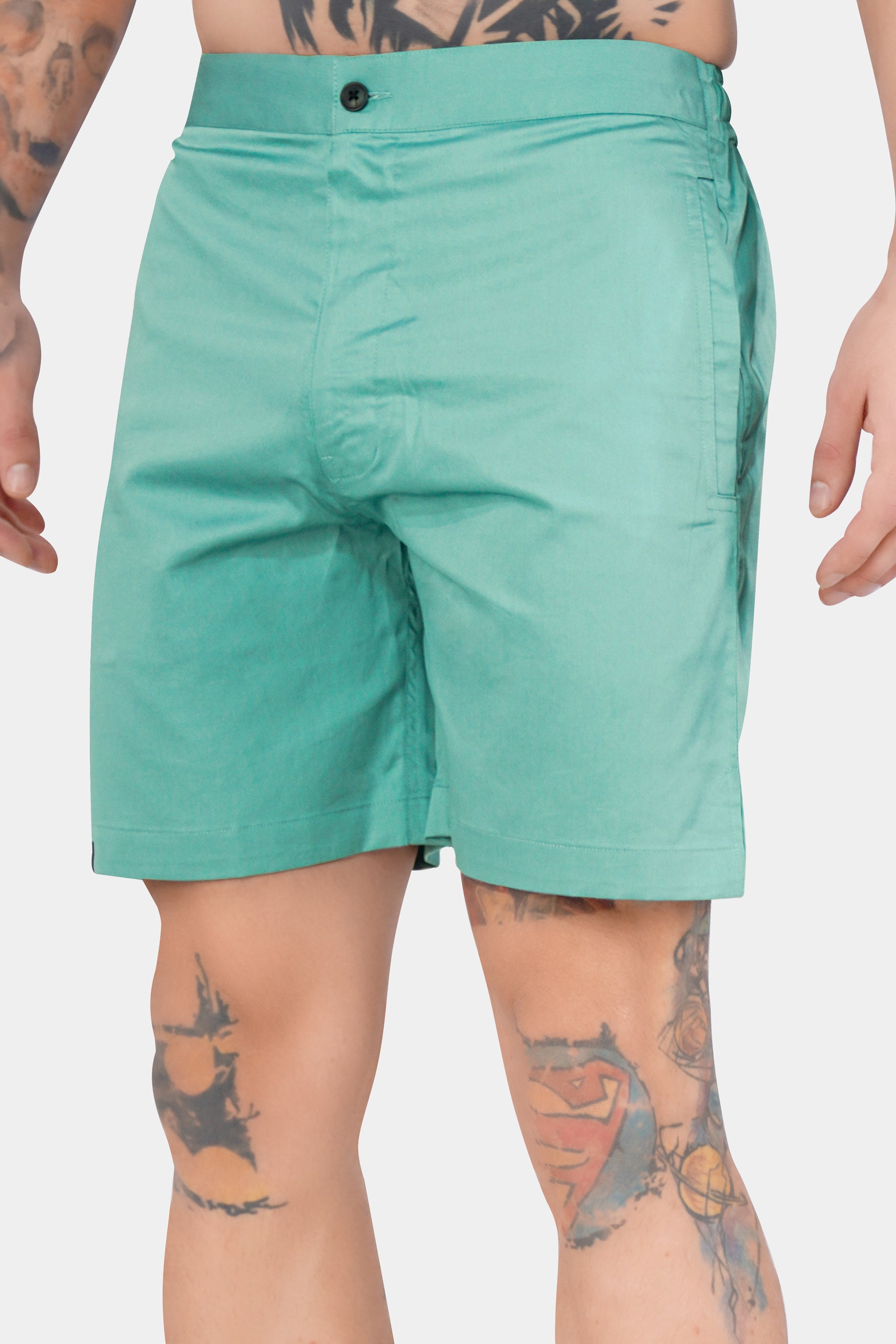 Nymph Green Subtle Sheen Super Soft Premium Cotton Shorts SR330-28,  SR330-30,  SR330-32,  SR330-34,  SR330-36,  SR330-38,  SR330-40,  SR330-42,  SR330-44