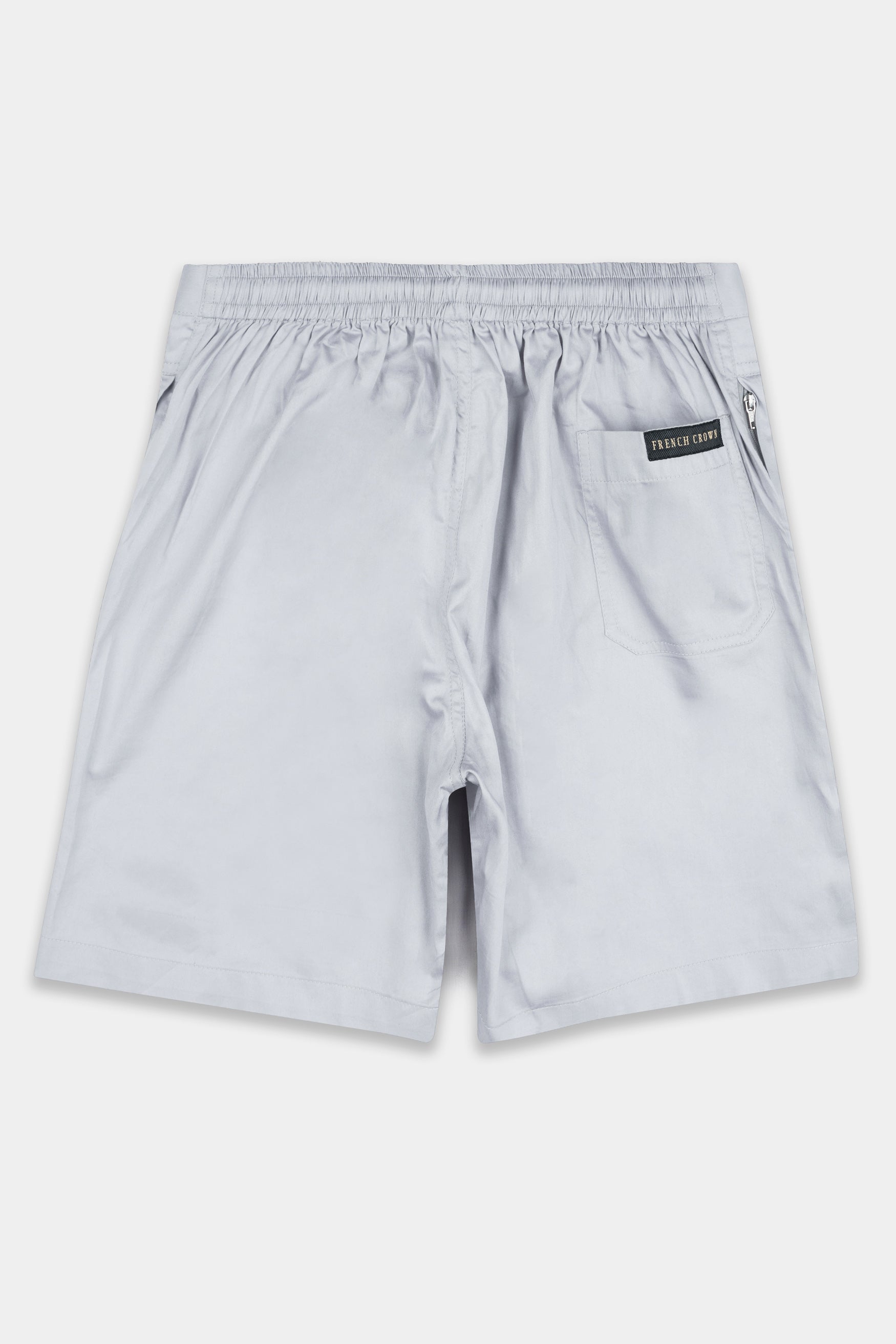 Gainsboro Gray Subtle Sheen Super Soft Premium Cotton Shorts SR335-28,  SR335-30,  SR335-32,  SR335-34,  SR335-36,  SR335-38,  SR335-40,  SR335-42,  SR335-44