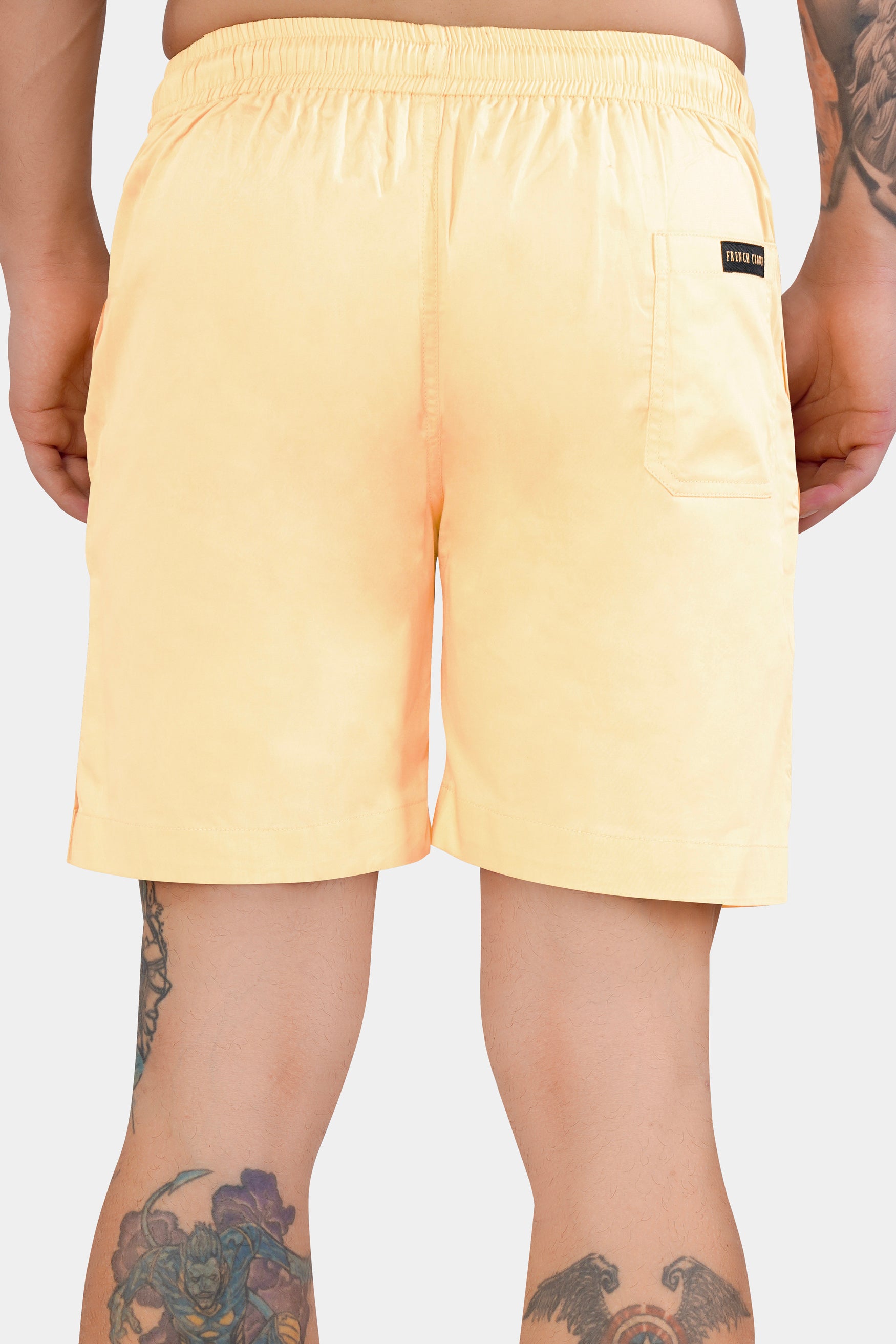 Blond Cream Subtle Sheen Super Soft Premium Cotton Shorts SR338-28,  SR338-30,  SR338-32,  SR338-34,  SR338-36,  SR338-38,  SR338-40,  SR338-42,  SR338-44