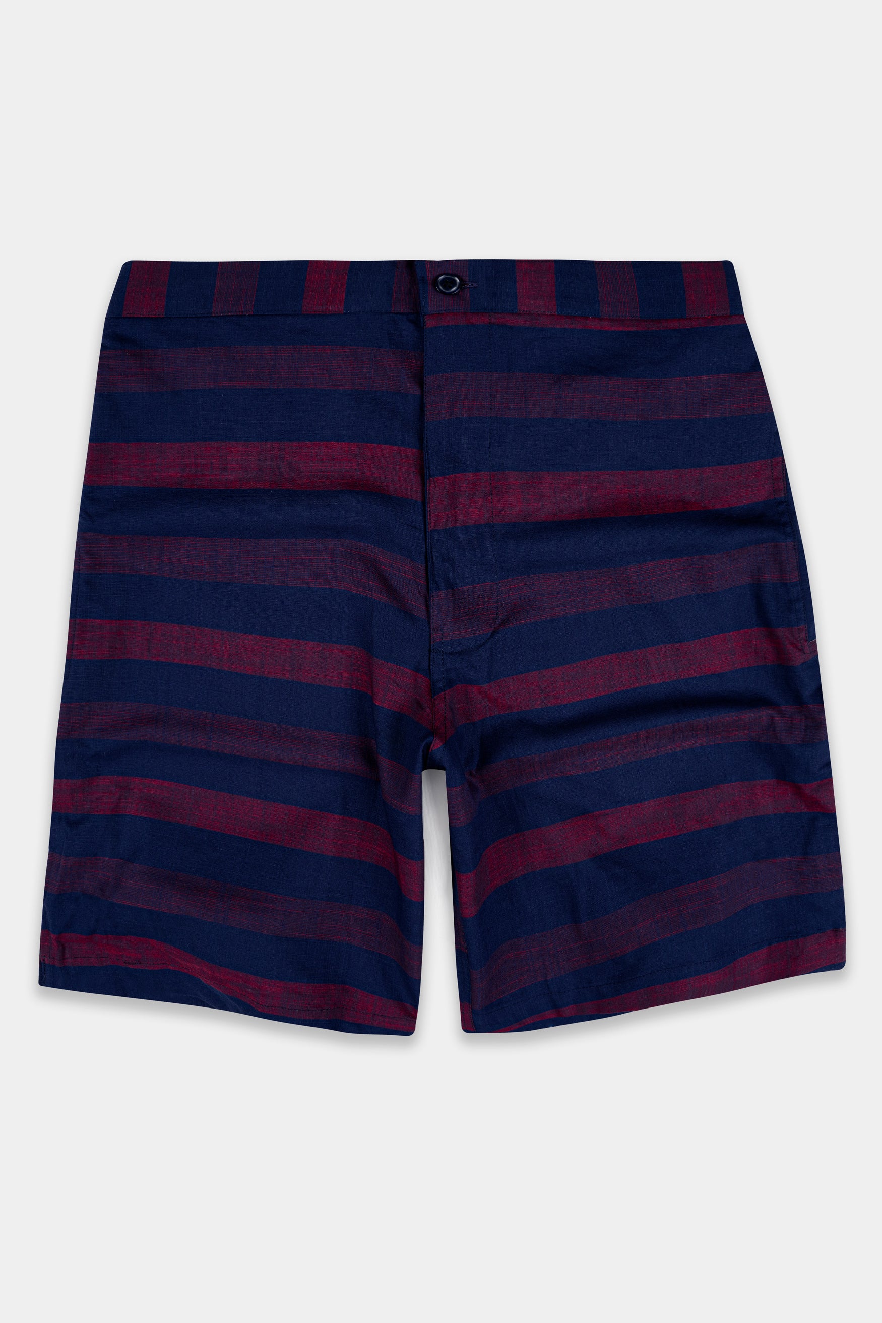 Midnight Blue and Mauve Pink Striped Chambray Shorts SR389-28, SR389-30, SR389-32, SR389-34, SR389-36, SR389-38, SR389-40, SR389-42, SR389-44