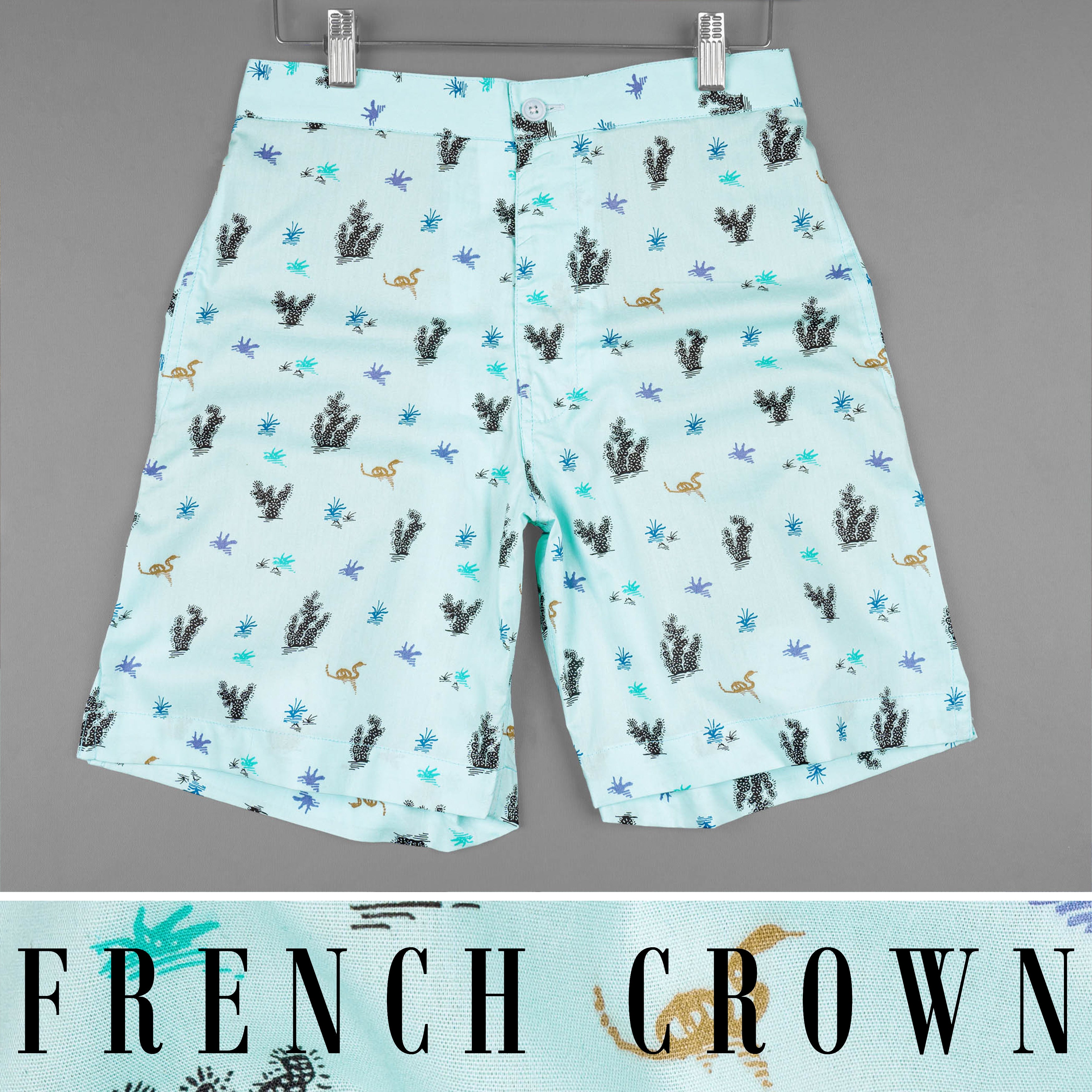 Jagged Ice Desert Print Premium Cotton Shorts