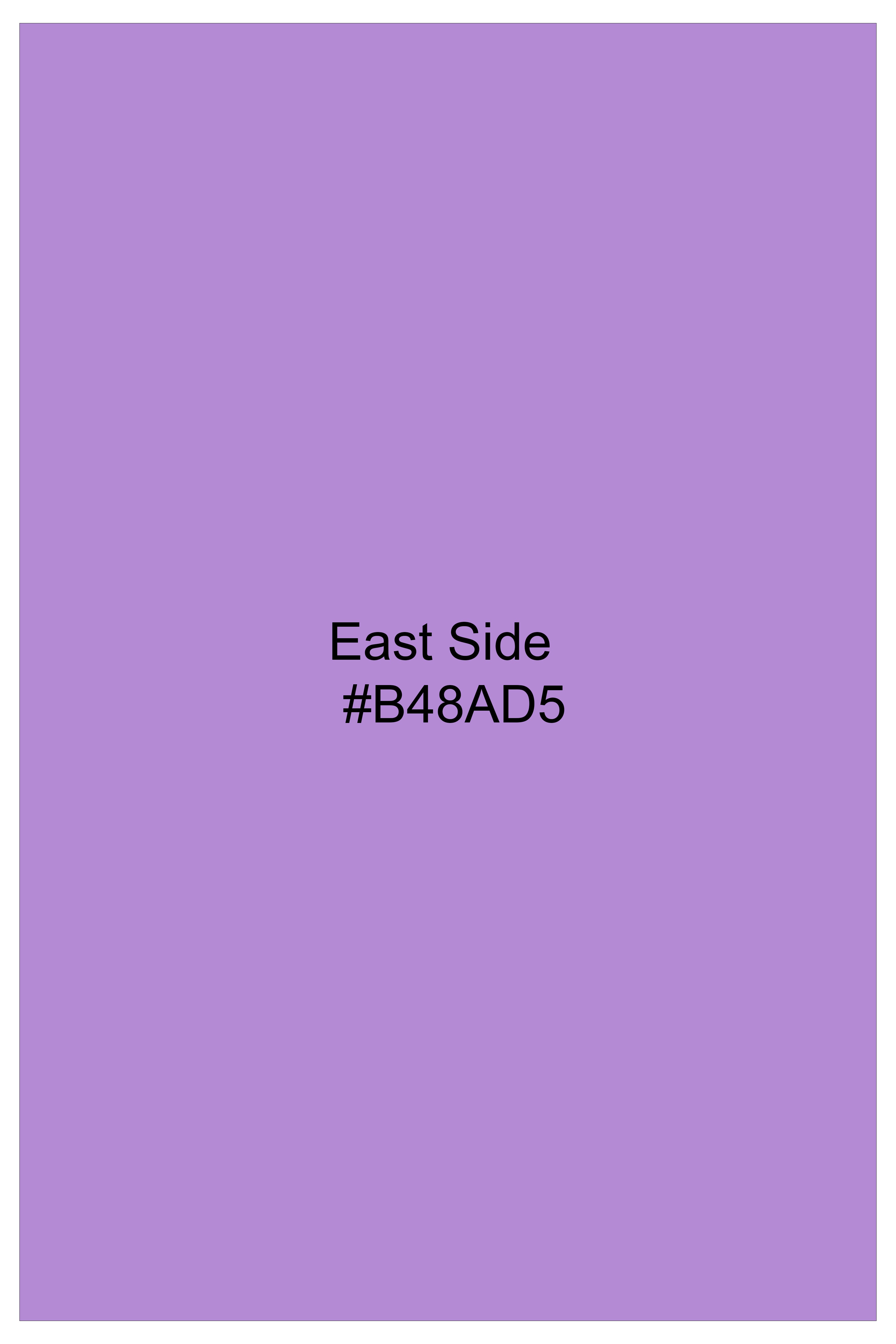 East Side Purple Textured Luxurious Linen Shorts