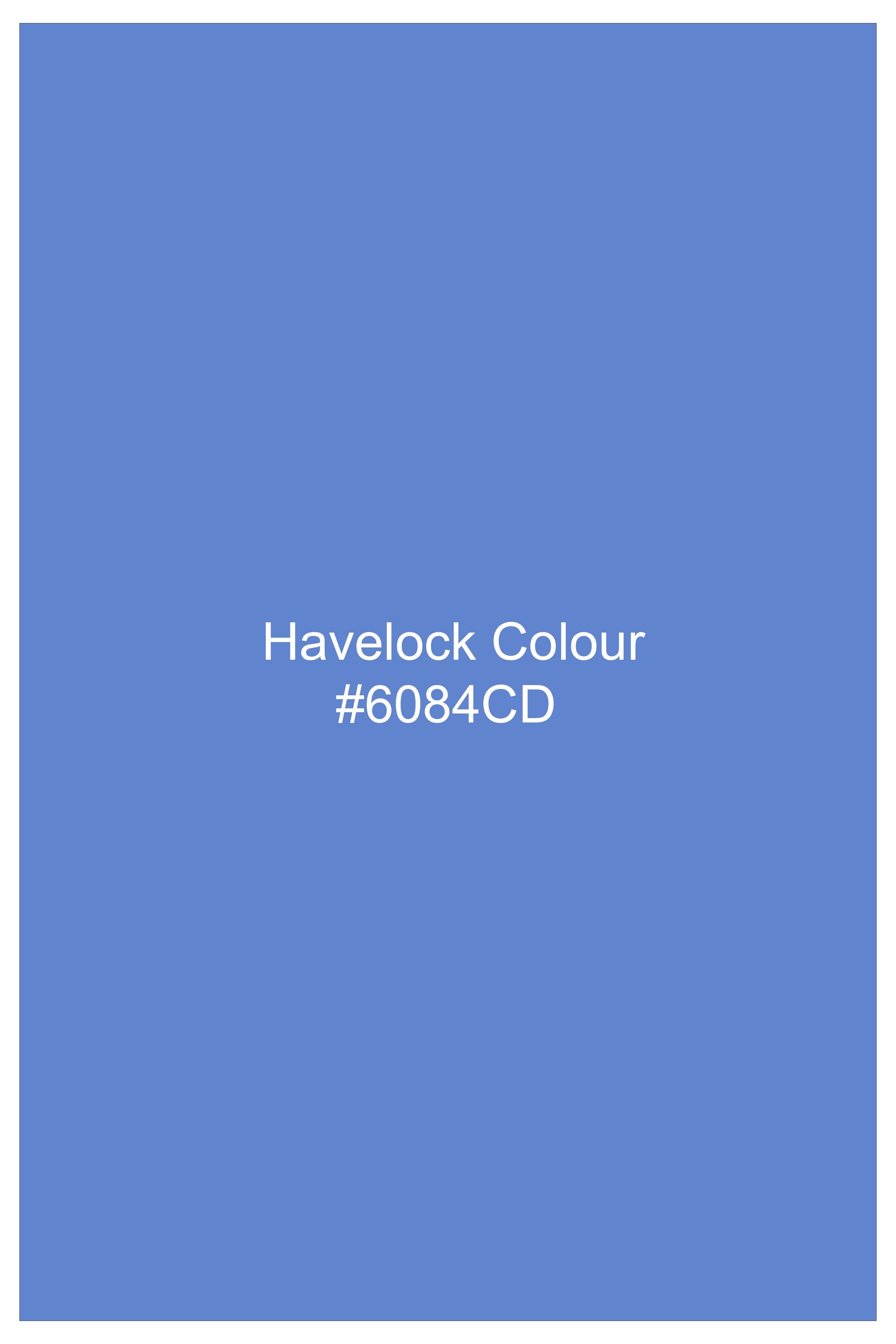 Havelock Blue Solid Oxford Premium Cotton Shorts