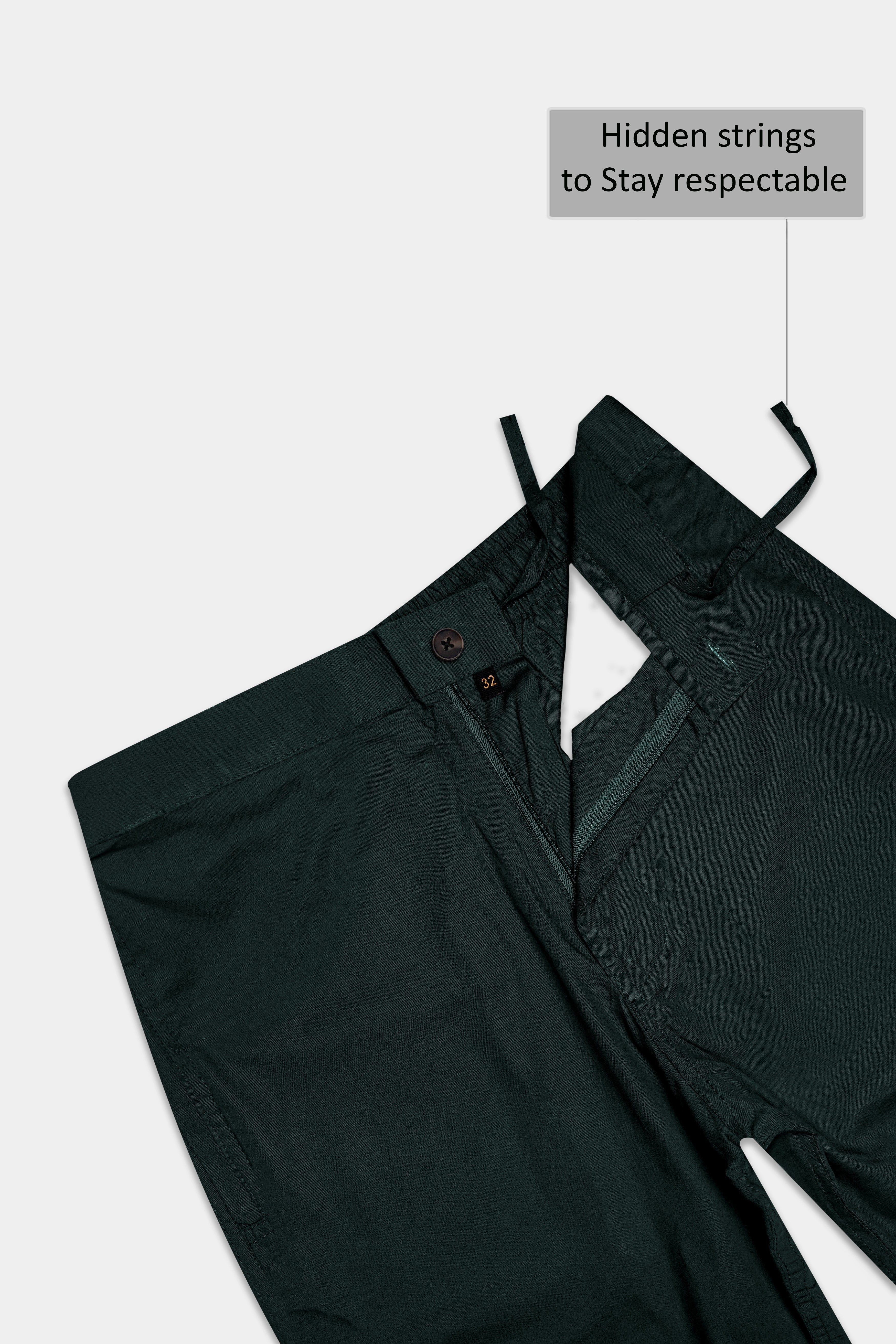 Lirien-Celtic Green Solid Premium Cotton Shorts