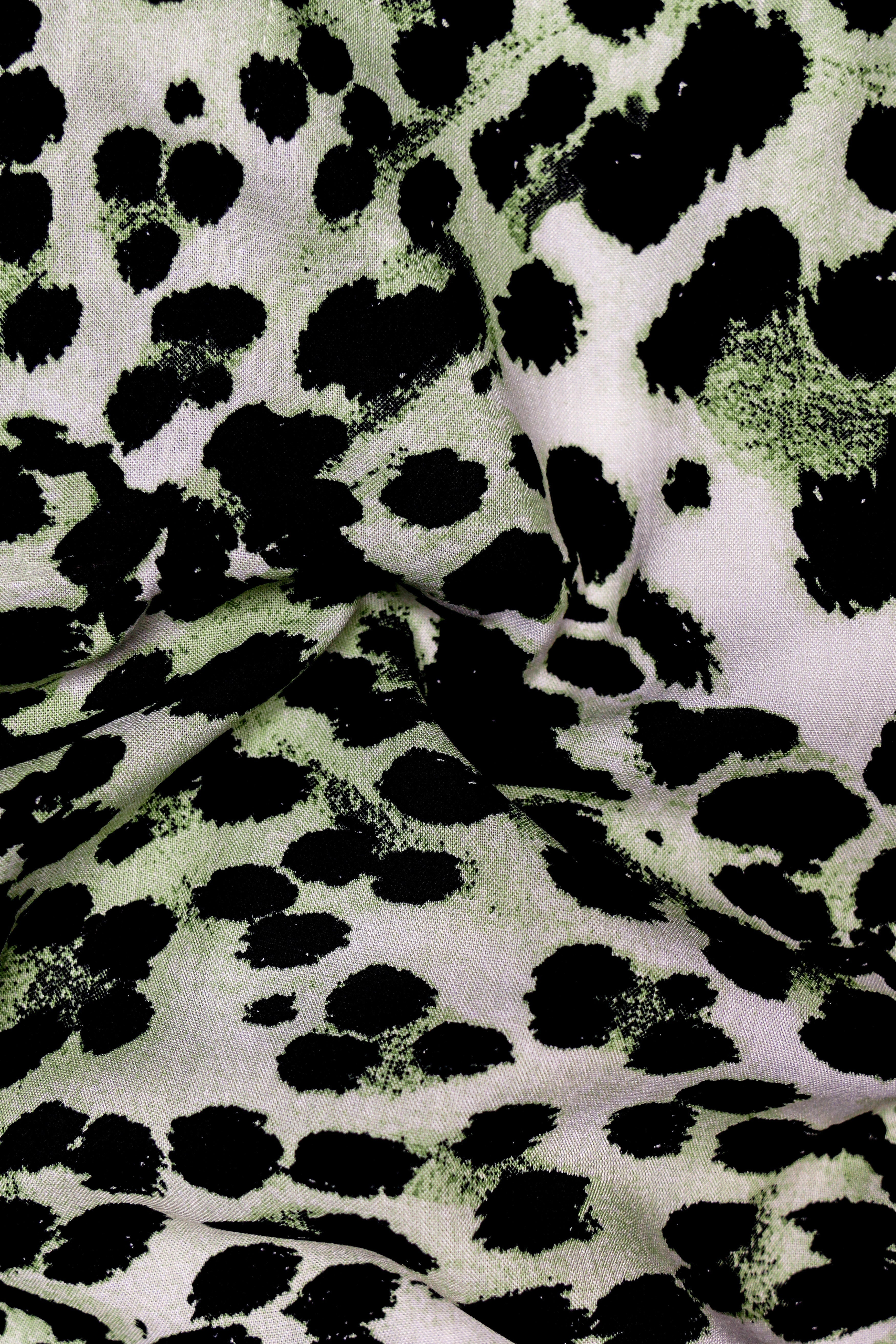 Mosaic-Willow Grove And Jade Black Cheetah Printed Super Soft Premium Tencel Shorts