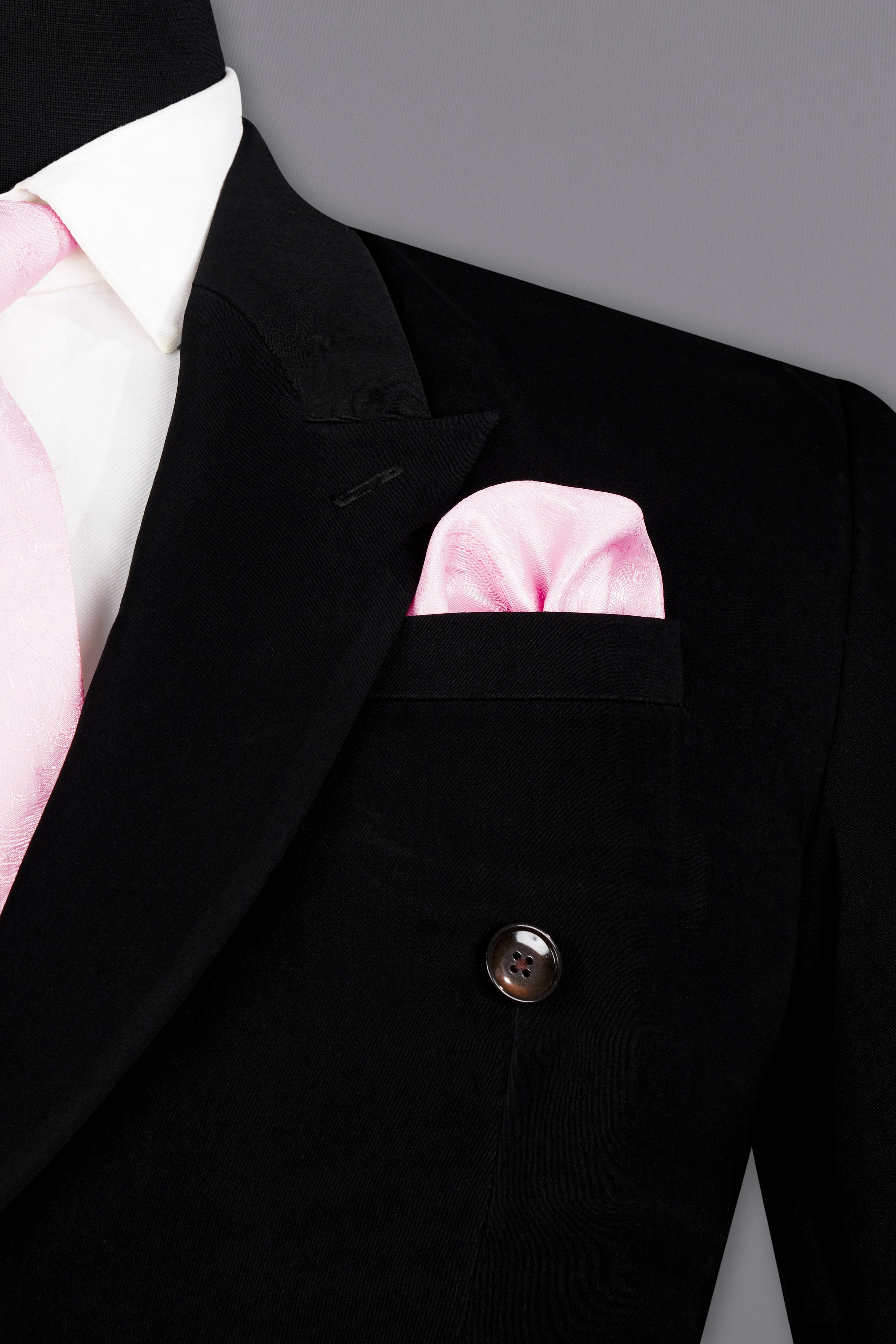 Korean Black (The Best Black We Have) 4-Way Stretch Double Breasted Suit