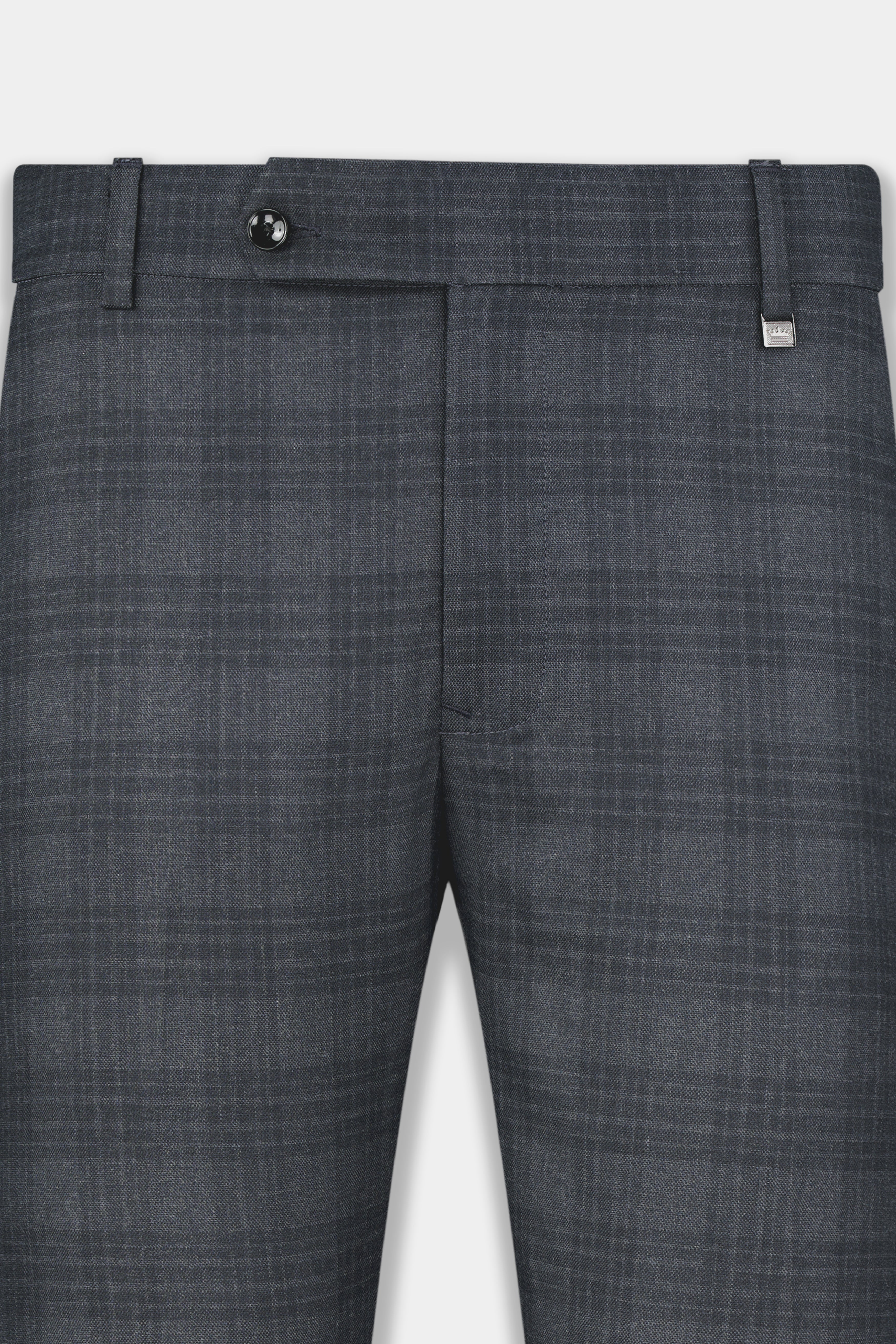 Tuna Gray Plaid Single-Breasted Suit