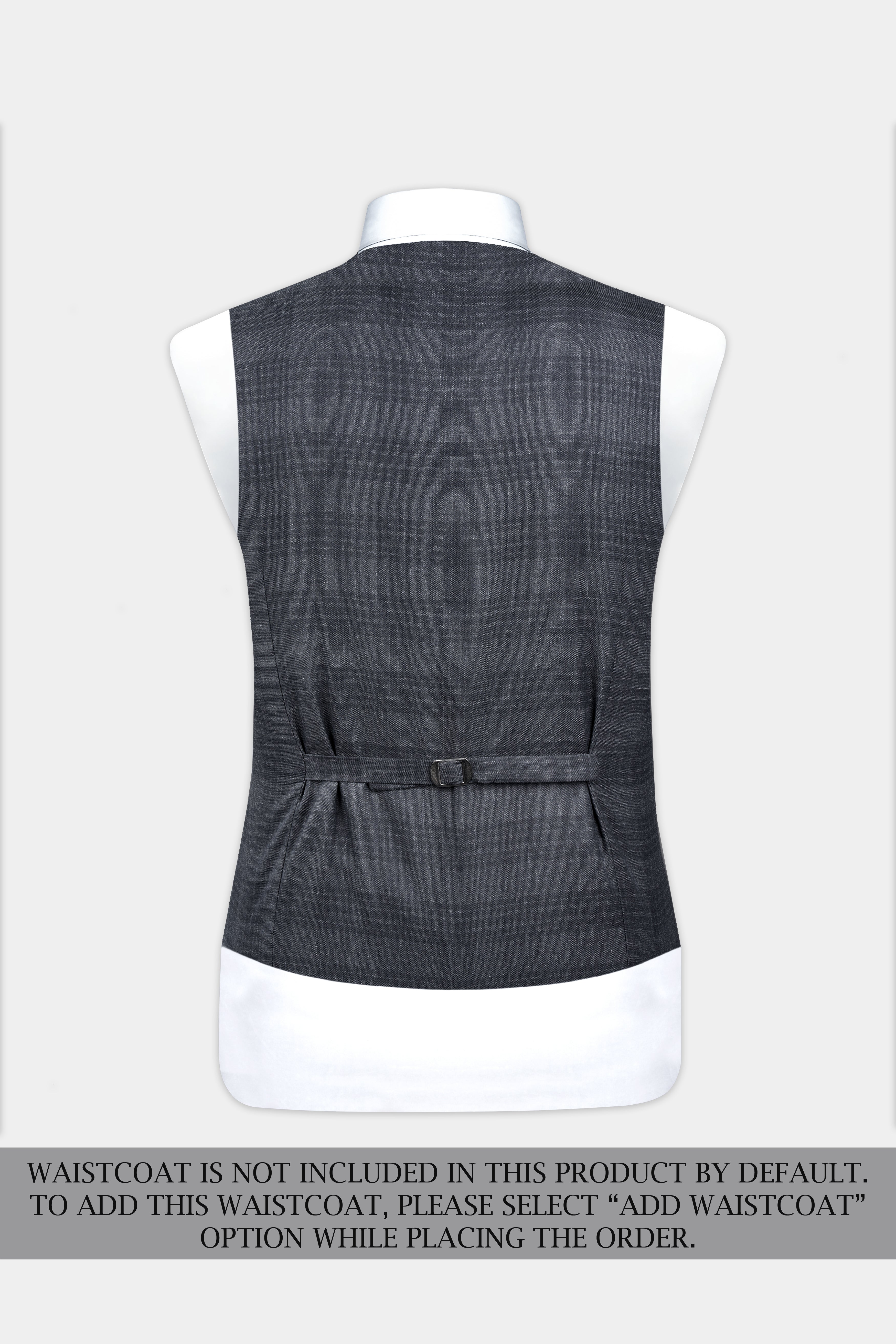 Tuna Gray Plaid Single-Breasted Suit