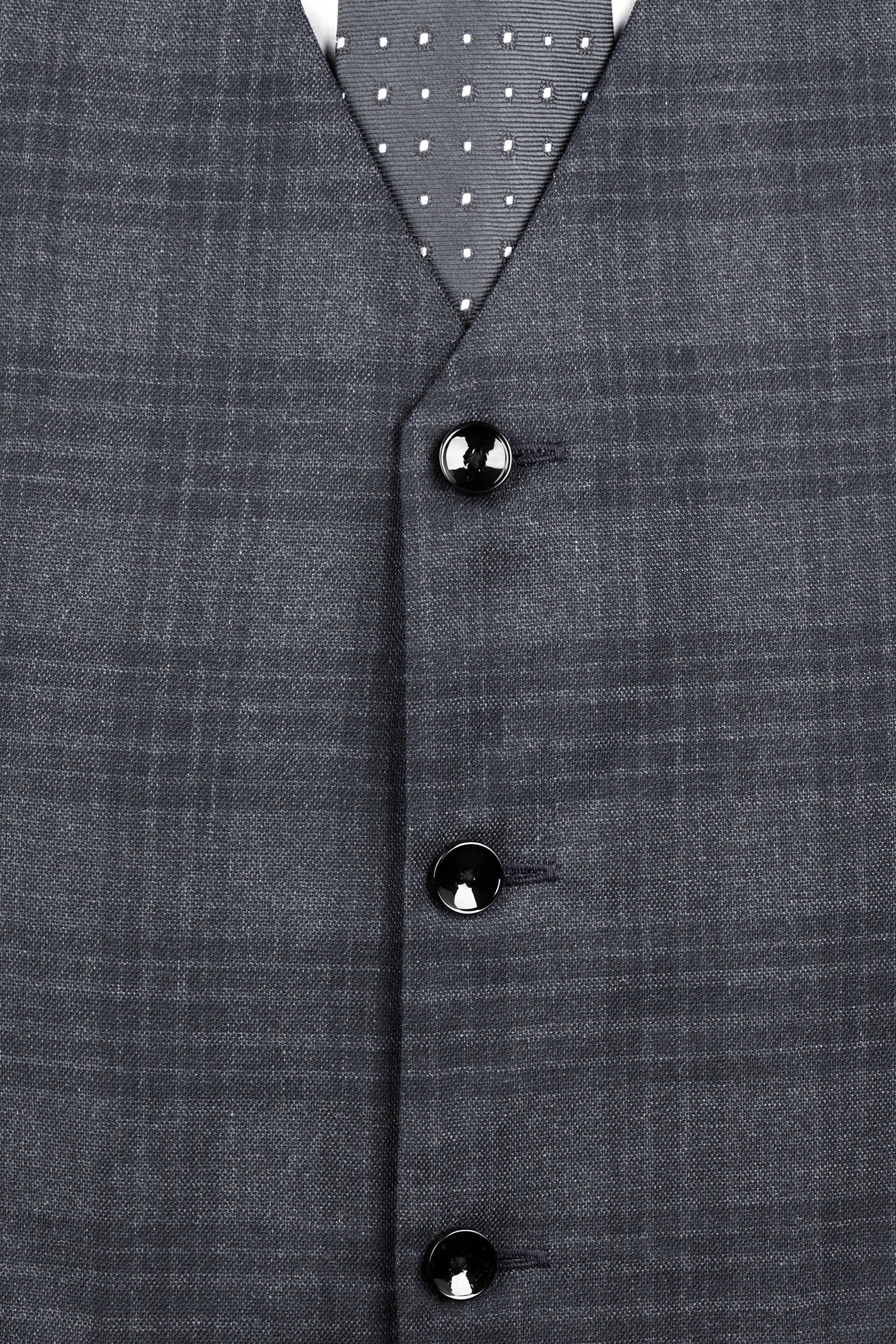 Tuna Gray Plaid Single-Breasted Suit