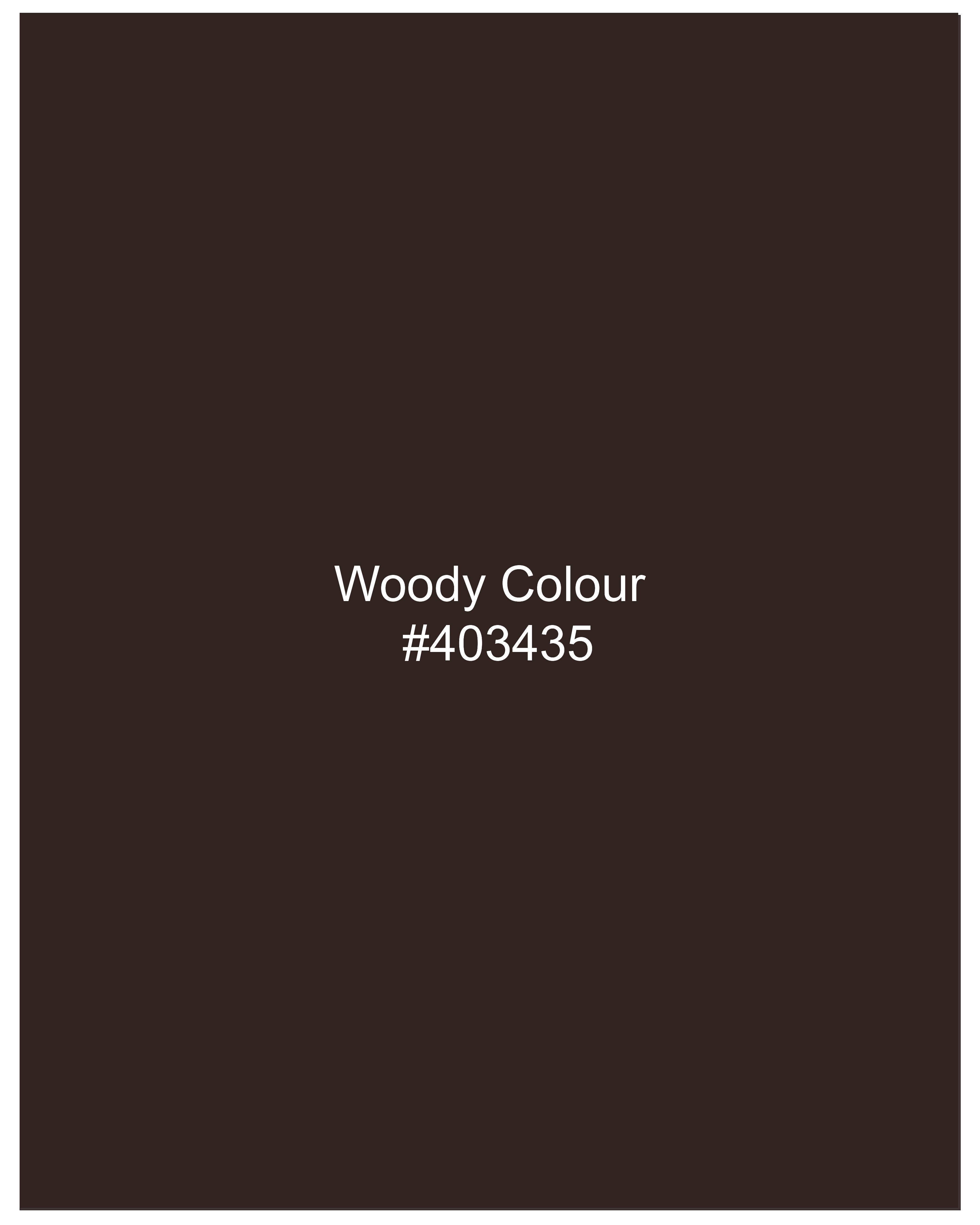 Woody Dark Brown Single Breasted Suit