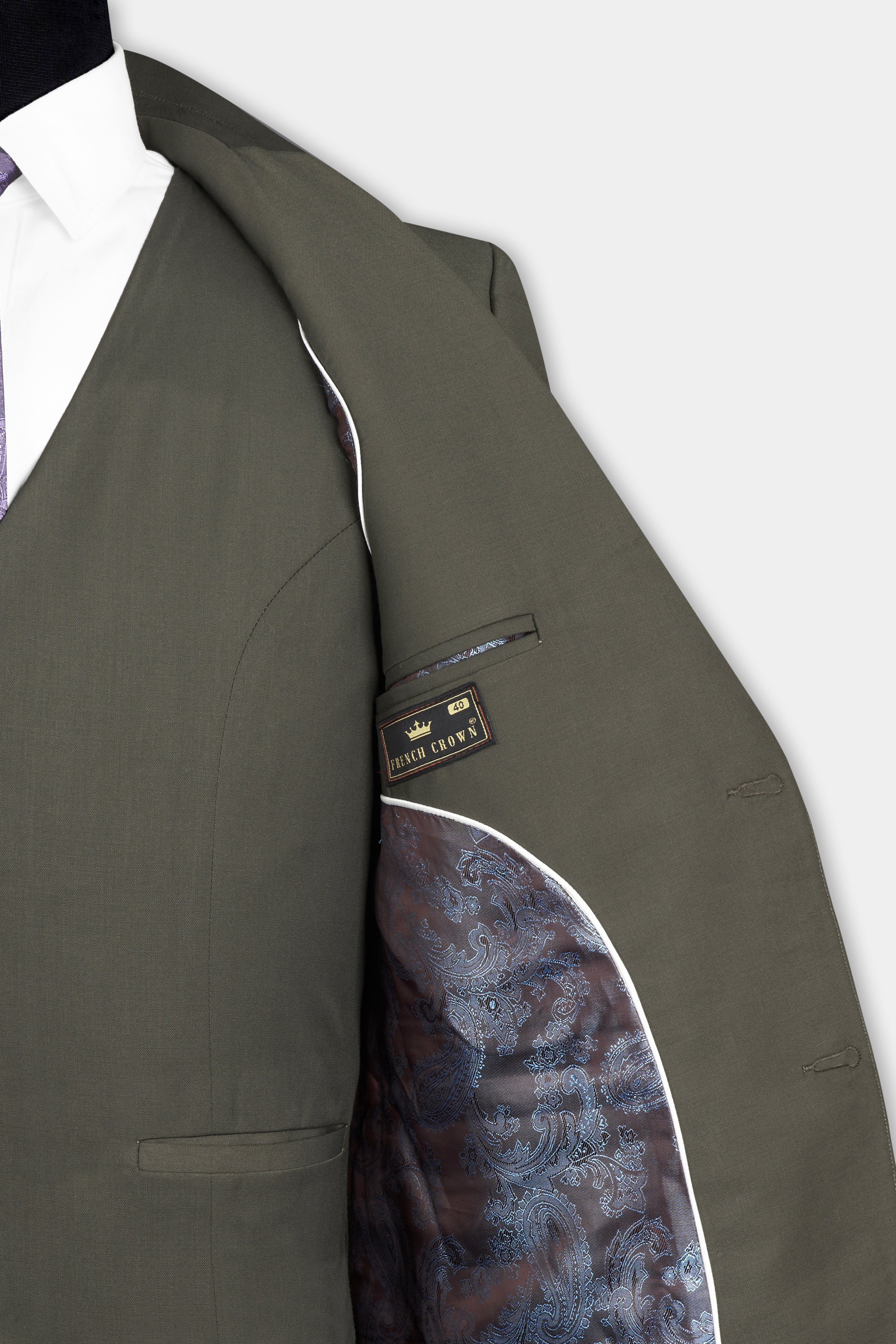 Kelp Gray Single Breasted Suit