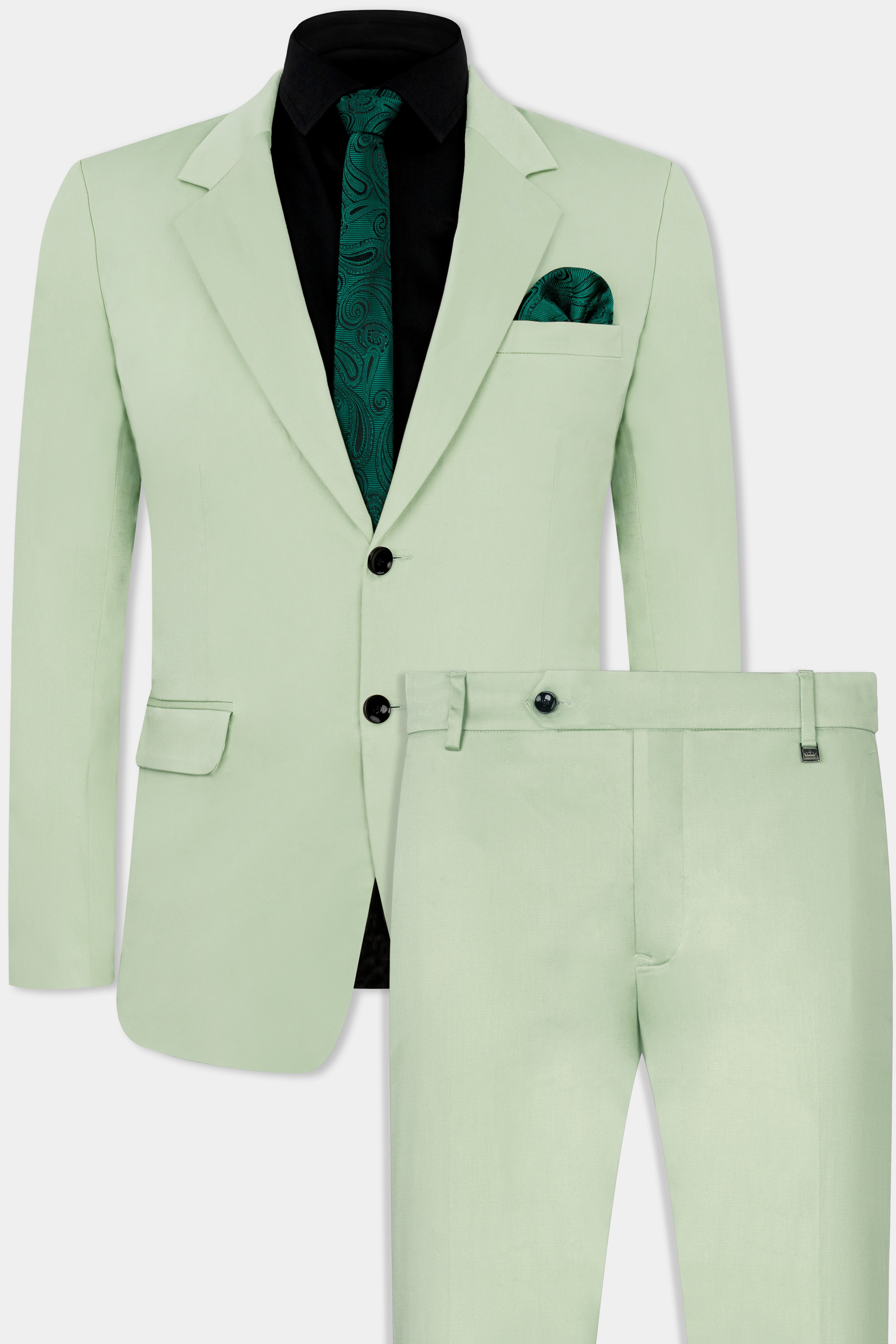 Green 2025 coat suit