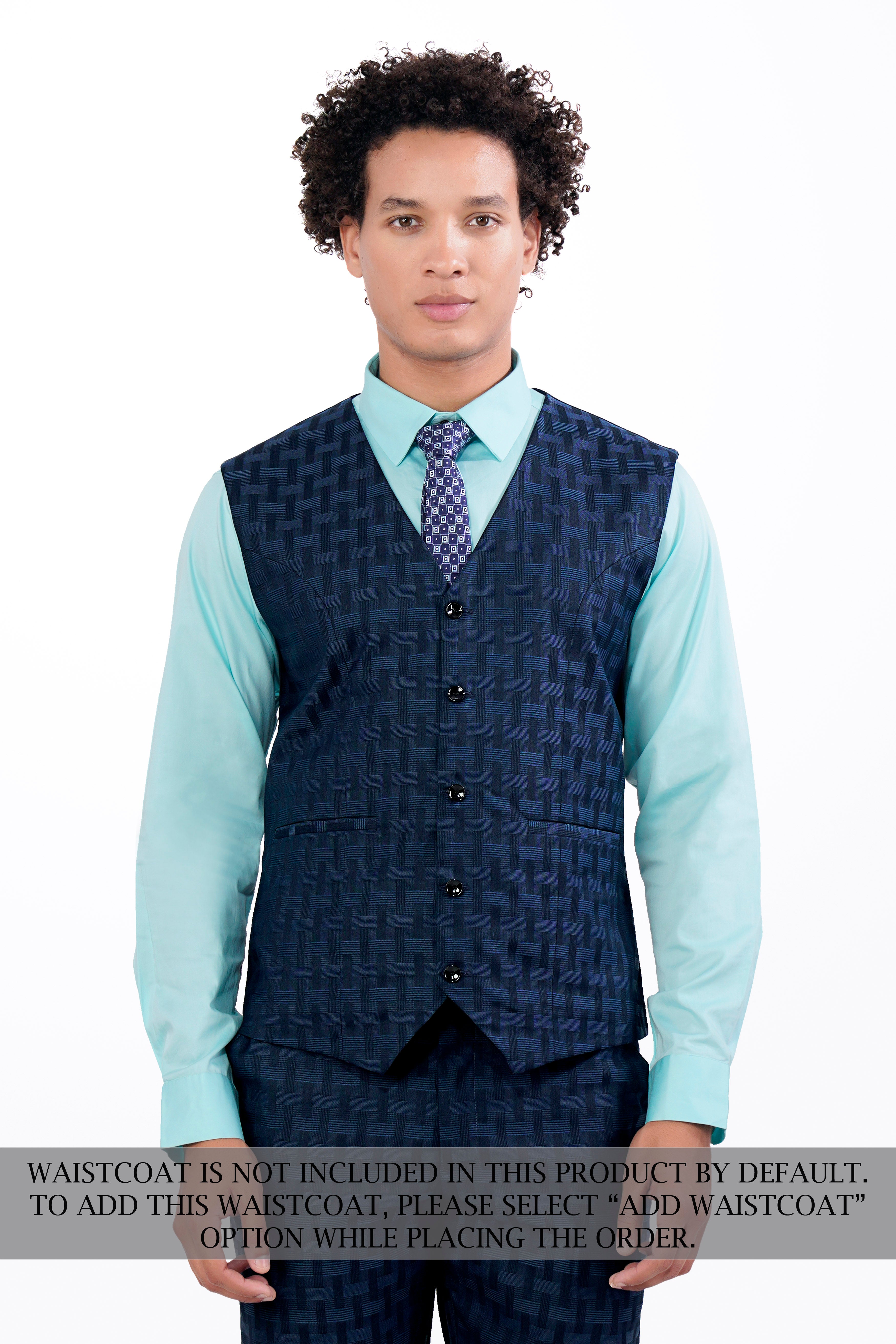 Midnight Blue with Nile Blue Jacquard Textured Double Breasted Suit ST2910-DB-36, ST2910-DB-38, ST2910-DB-40, ST2910-DB-42, ST2910-DB-44, ST2910-DB-46, ST2910-DB-48, ST2910-DB-50, ST2910-DB-52, ST2910-DB-54, ST2910-DB-56, ST2910-DB-58, ST2910-DB-60