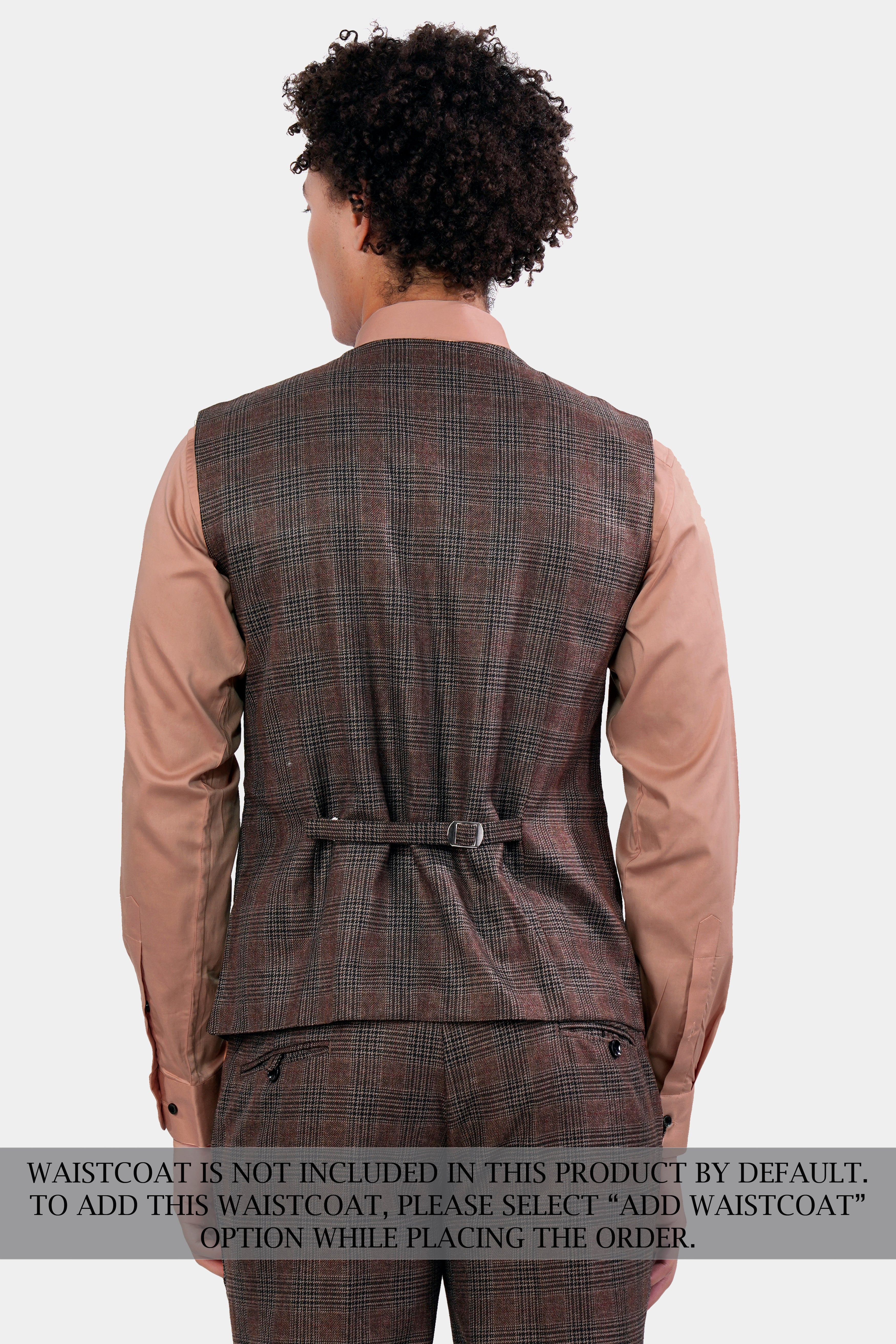 Ferra Brown with Kabul Brown Plaid Tweed Suit ST2915-SB-36, ST2915-SB-38, ST2915-SB-40, ST2915-SB-42, ST2915-SB-44, ST2915-SB-46, ST2915-SB-48, ST2915-SB-50, ST2915-SB-52, ST2915-SB-54, ST2915-SB-56, ST2915-SB-58, ST2915-SB-60