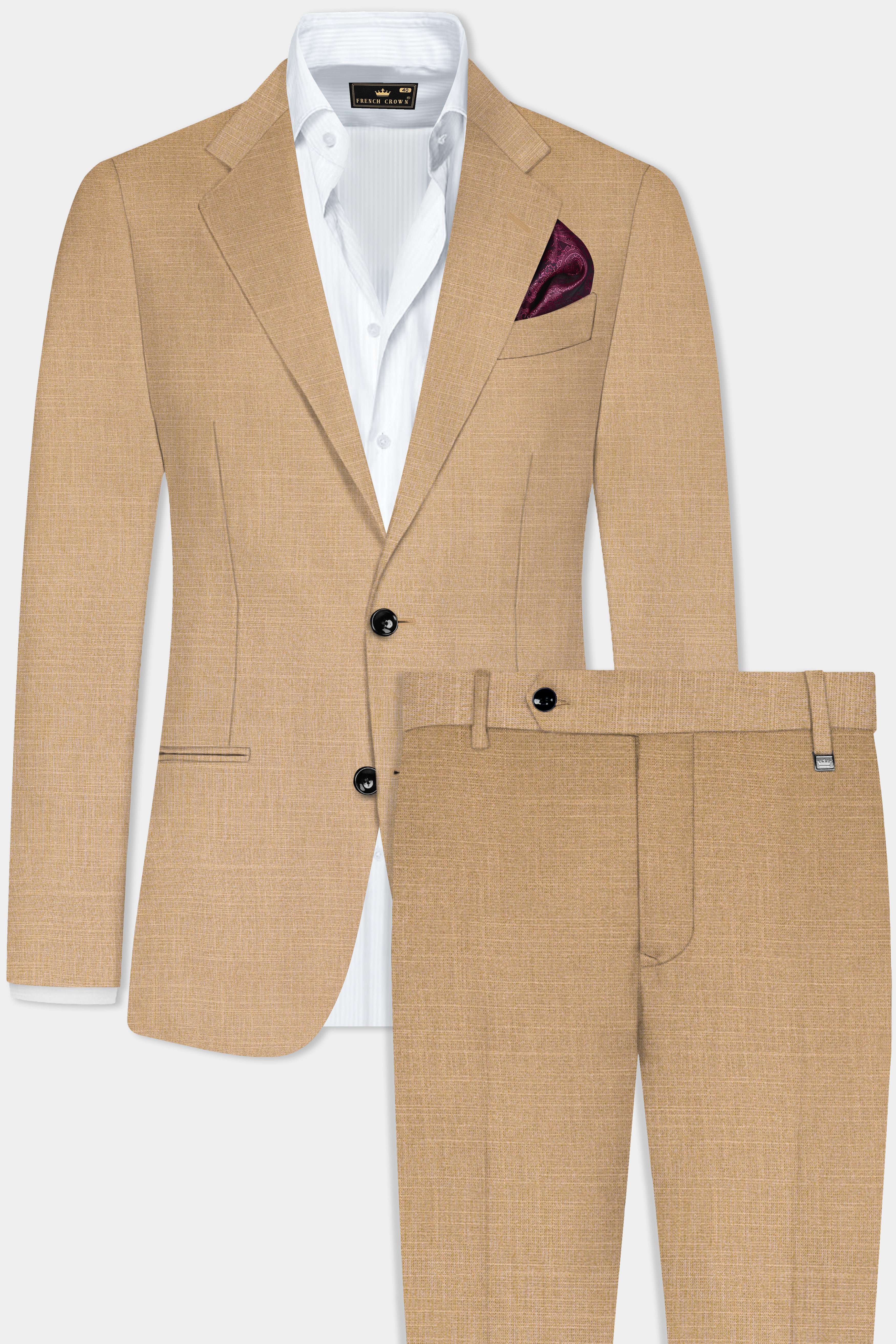 Sandrift Cream Luxurious Linen Suit