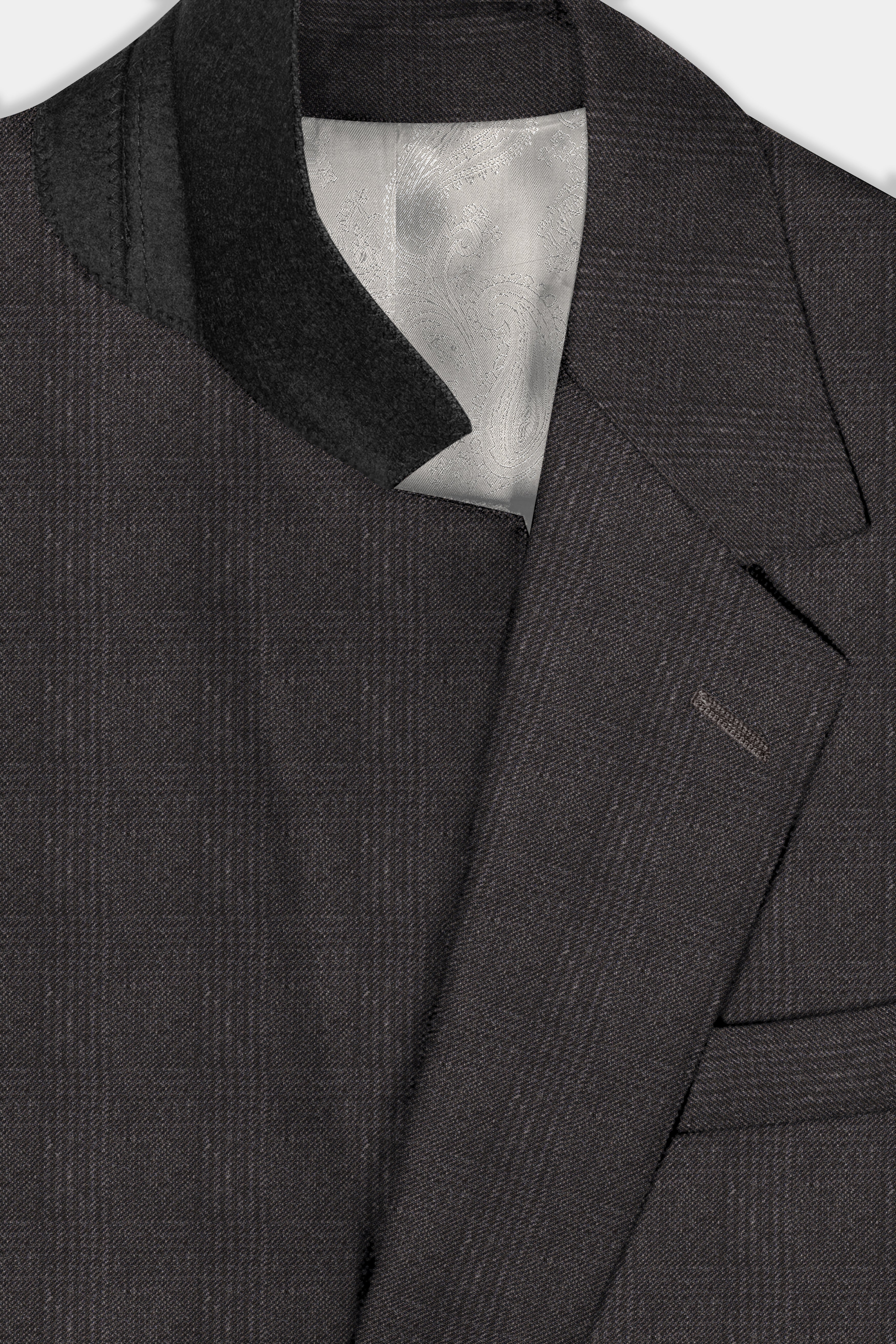 Piano Brown Plaid Tweed Suit