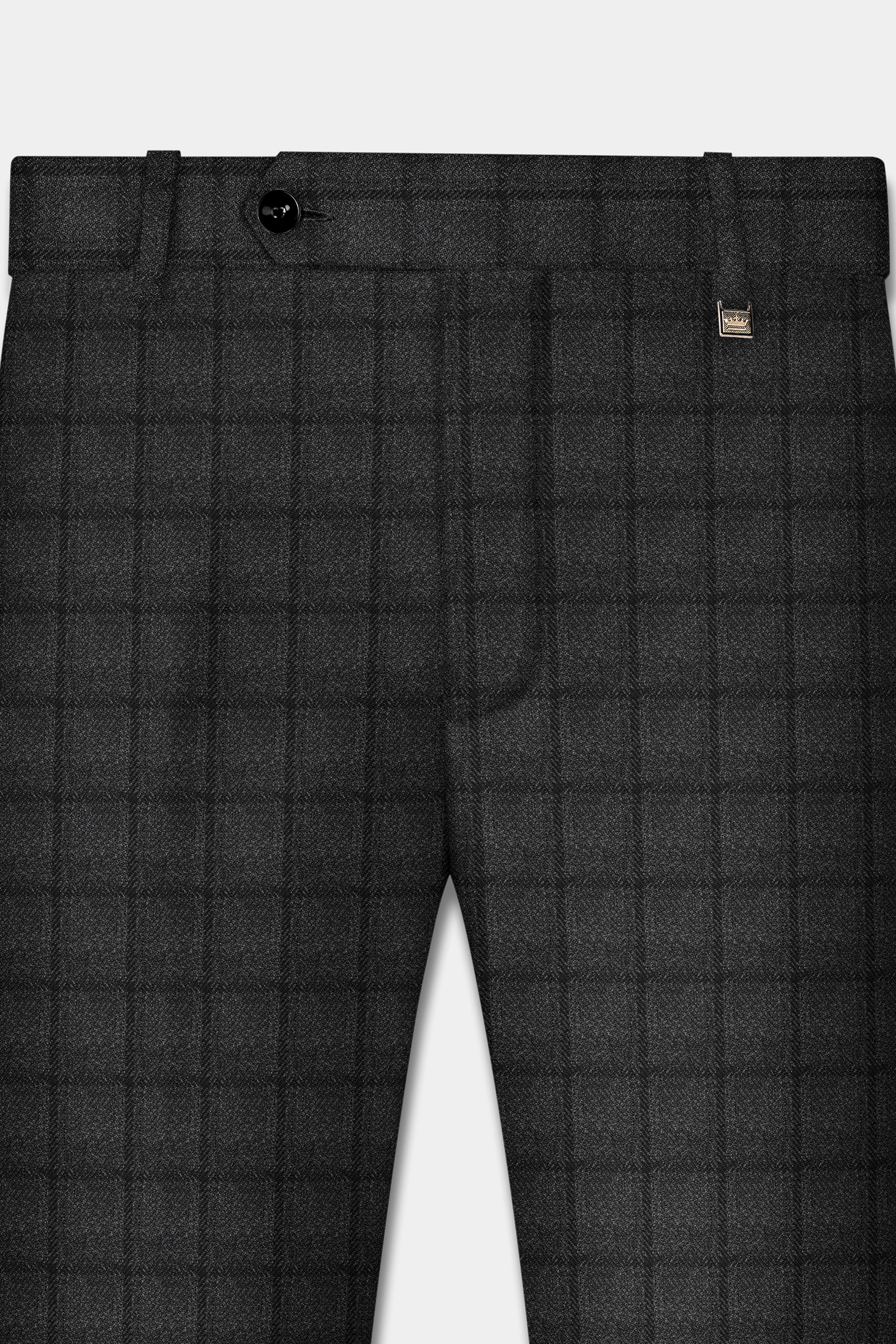 Zeus Dark Brown Plaid Tweed Suit