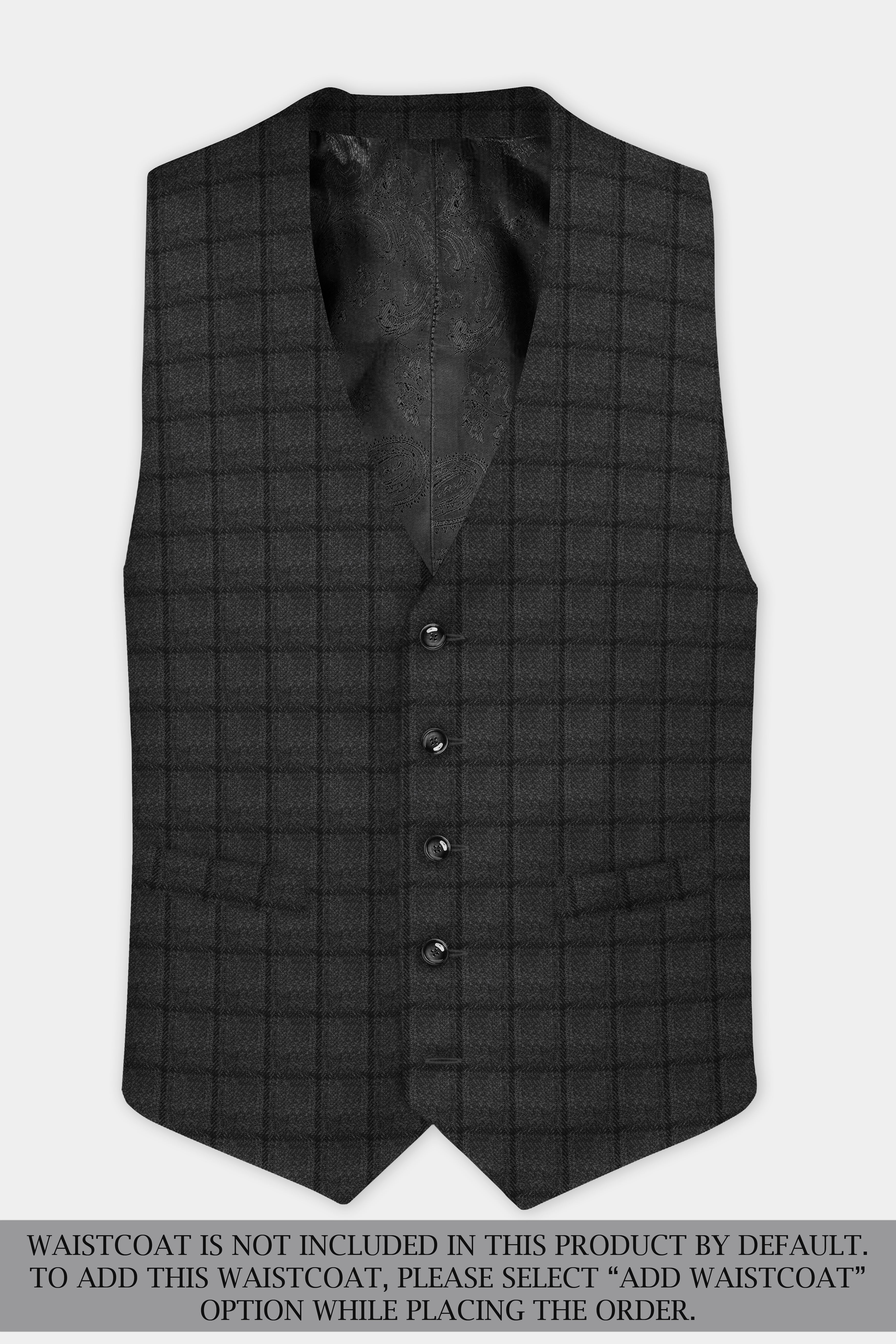 Zeus Dark Brown Plaid Tweed Suit