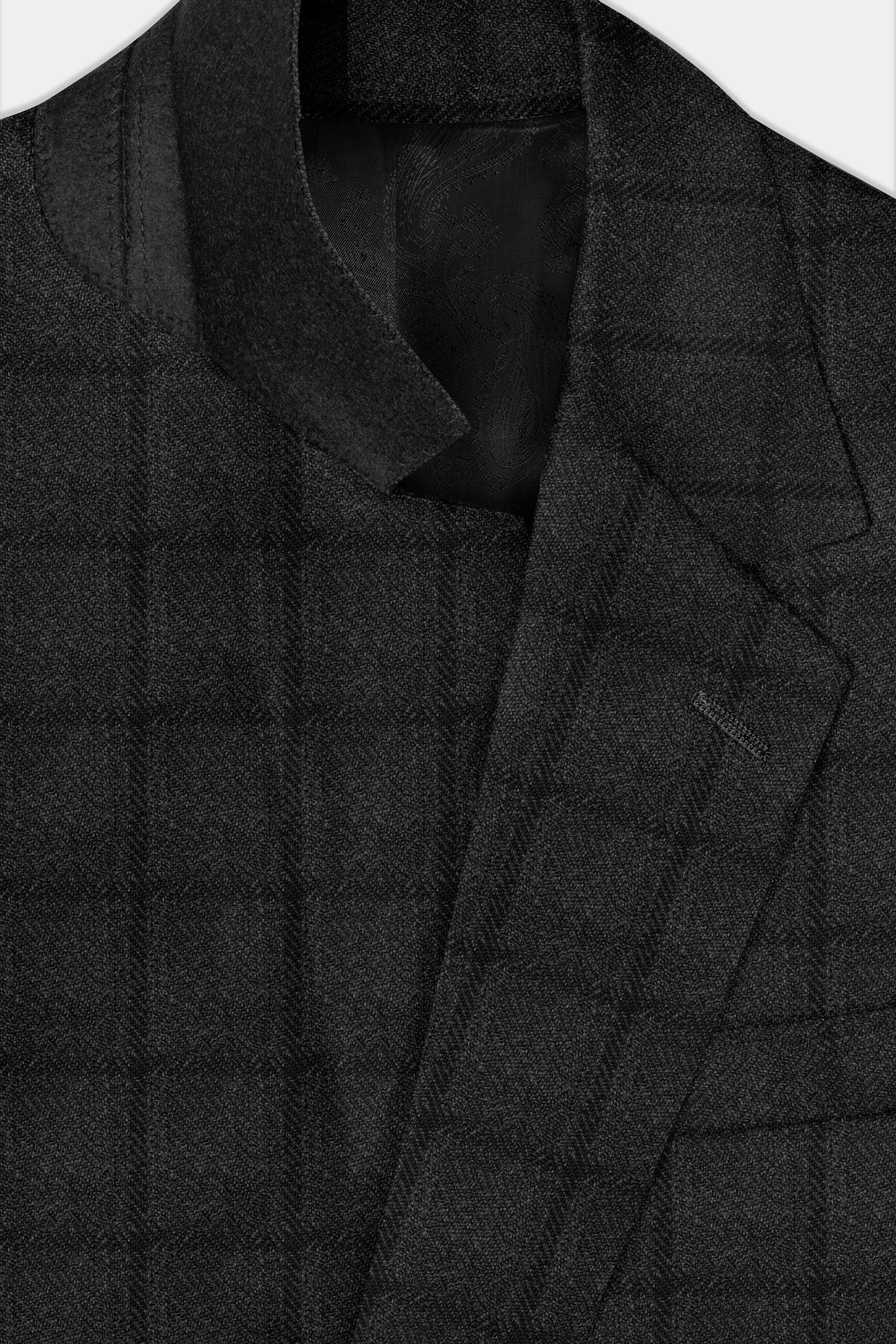 Zeus Dark Brown Plaid Tweed Suit