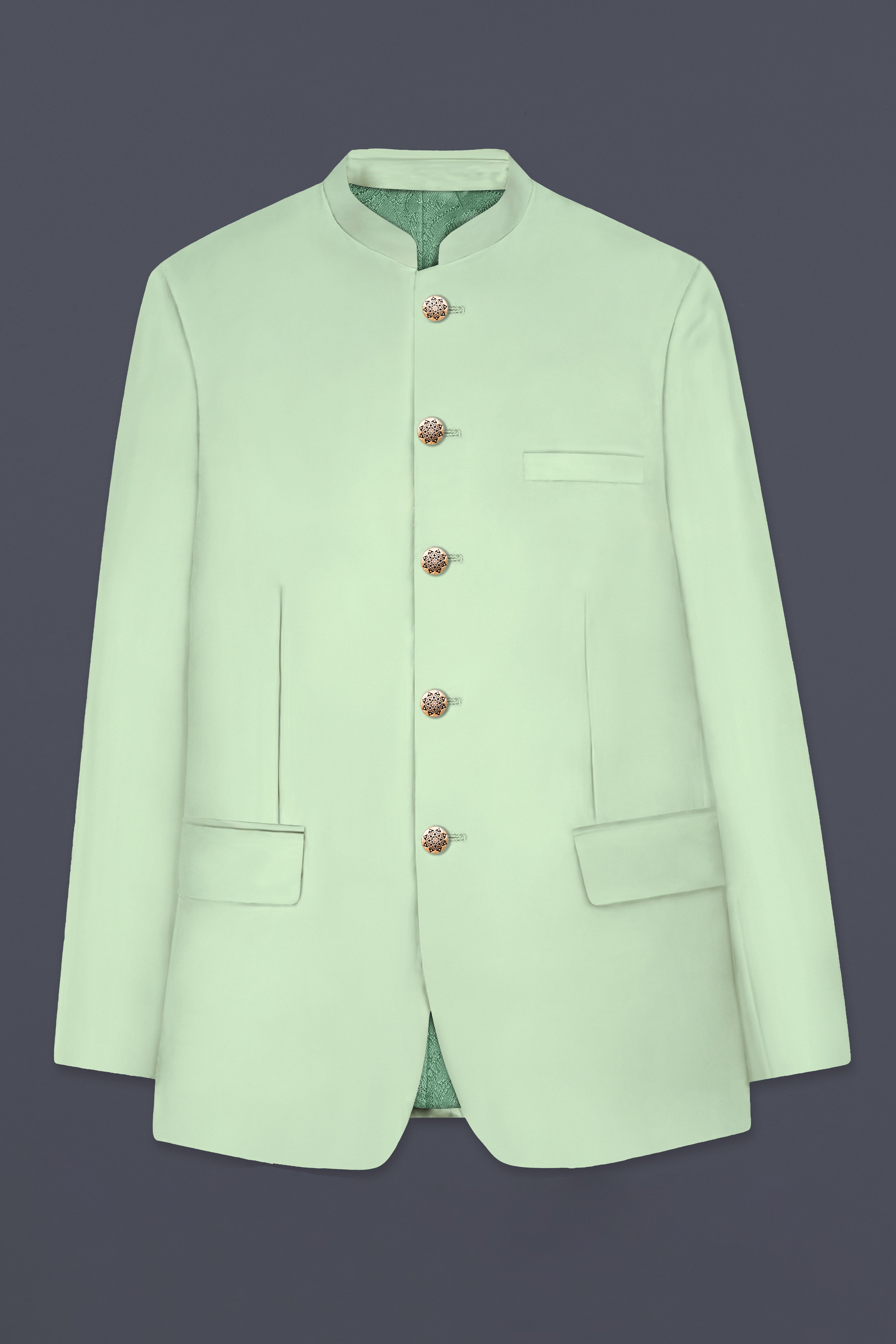 Pixie Green Bandhgala Suit