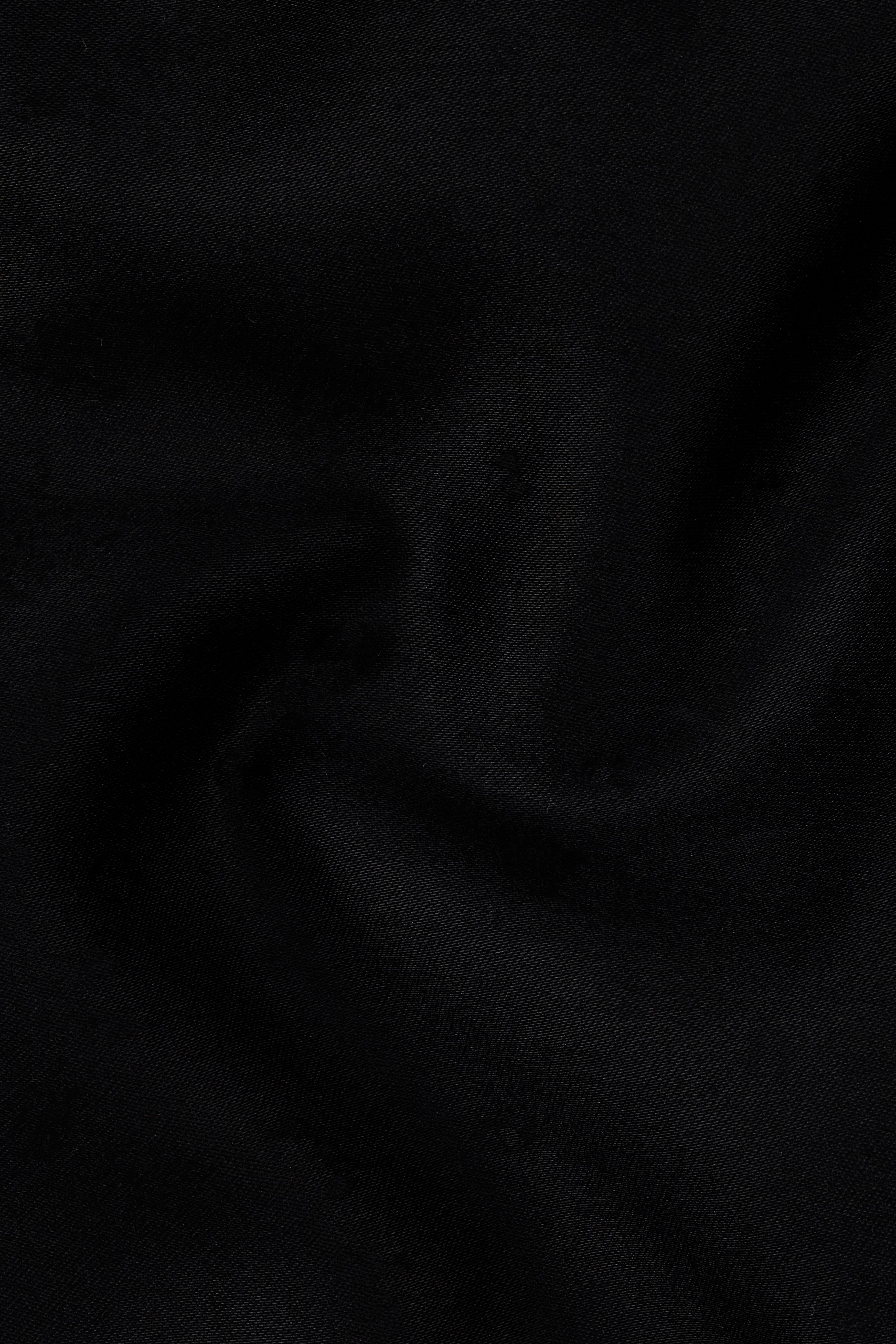 Jade Black Subtle Sheen Bandhgala/Mandarin Wool blend Suit