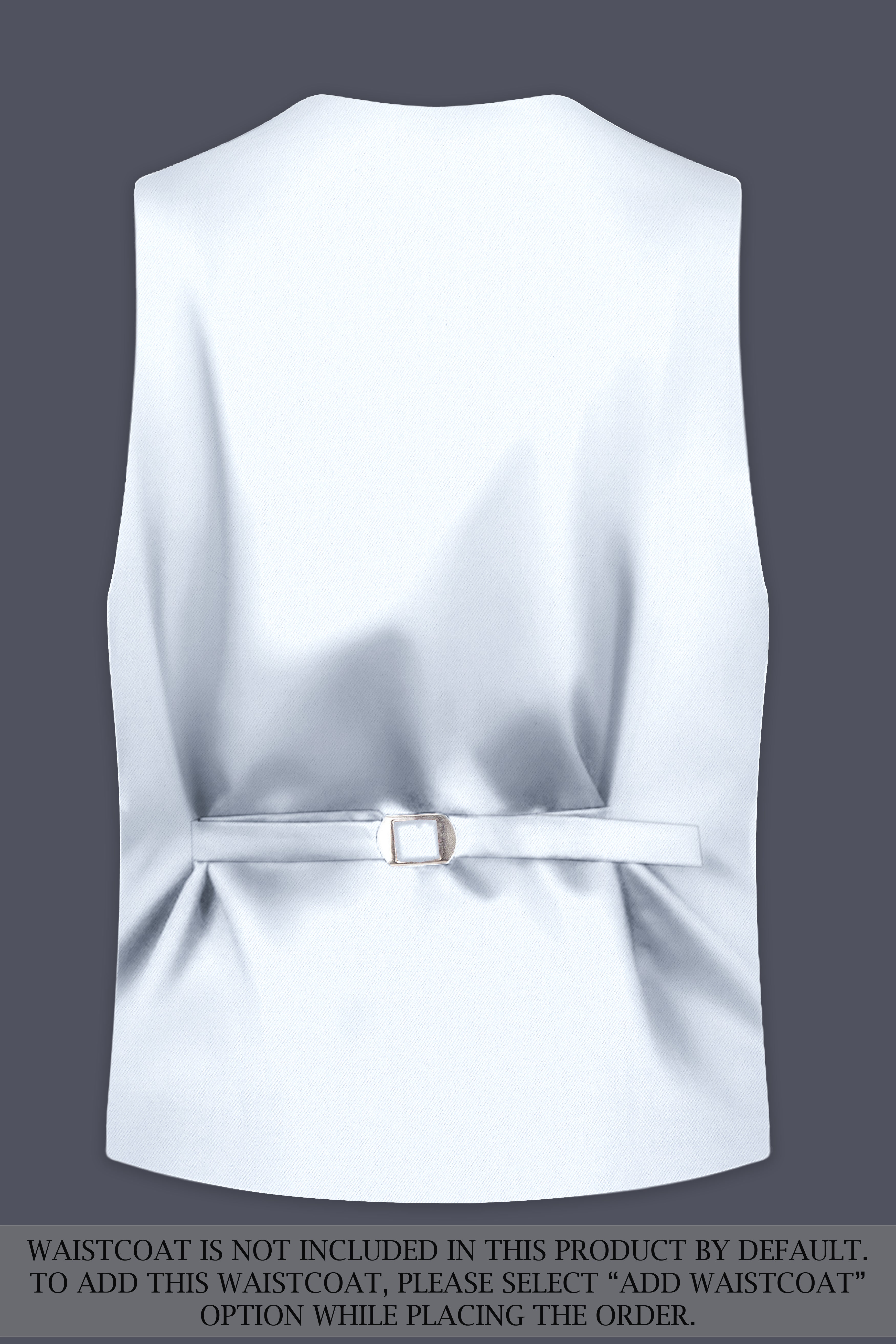 Bright White Stretchable Subtle Sheen Suit