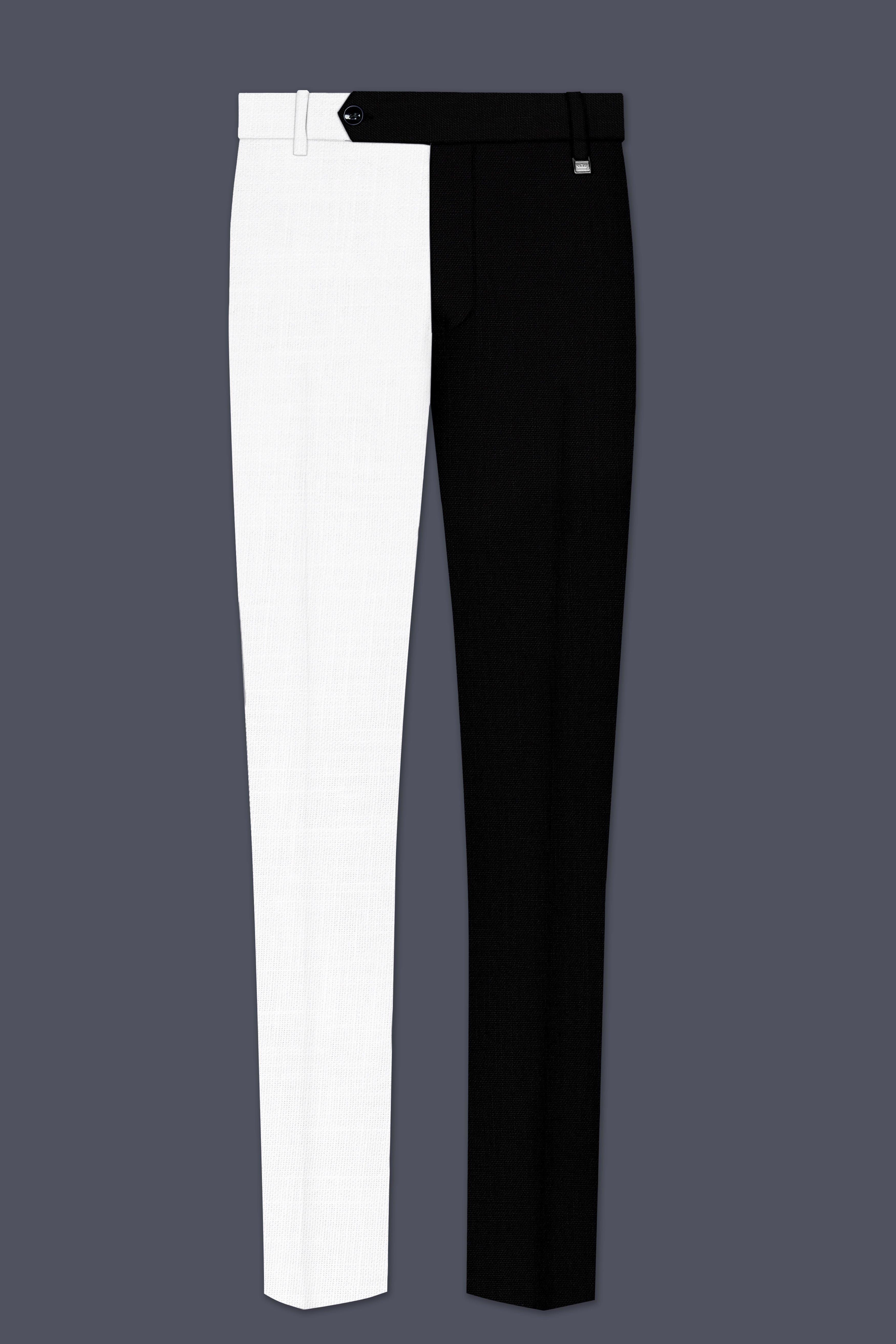 Black & White Luxurious Linen Suit