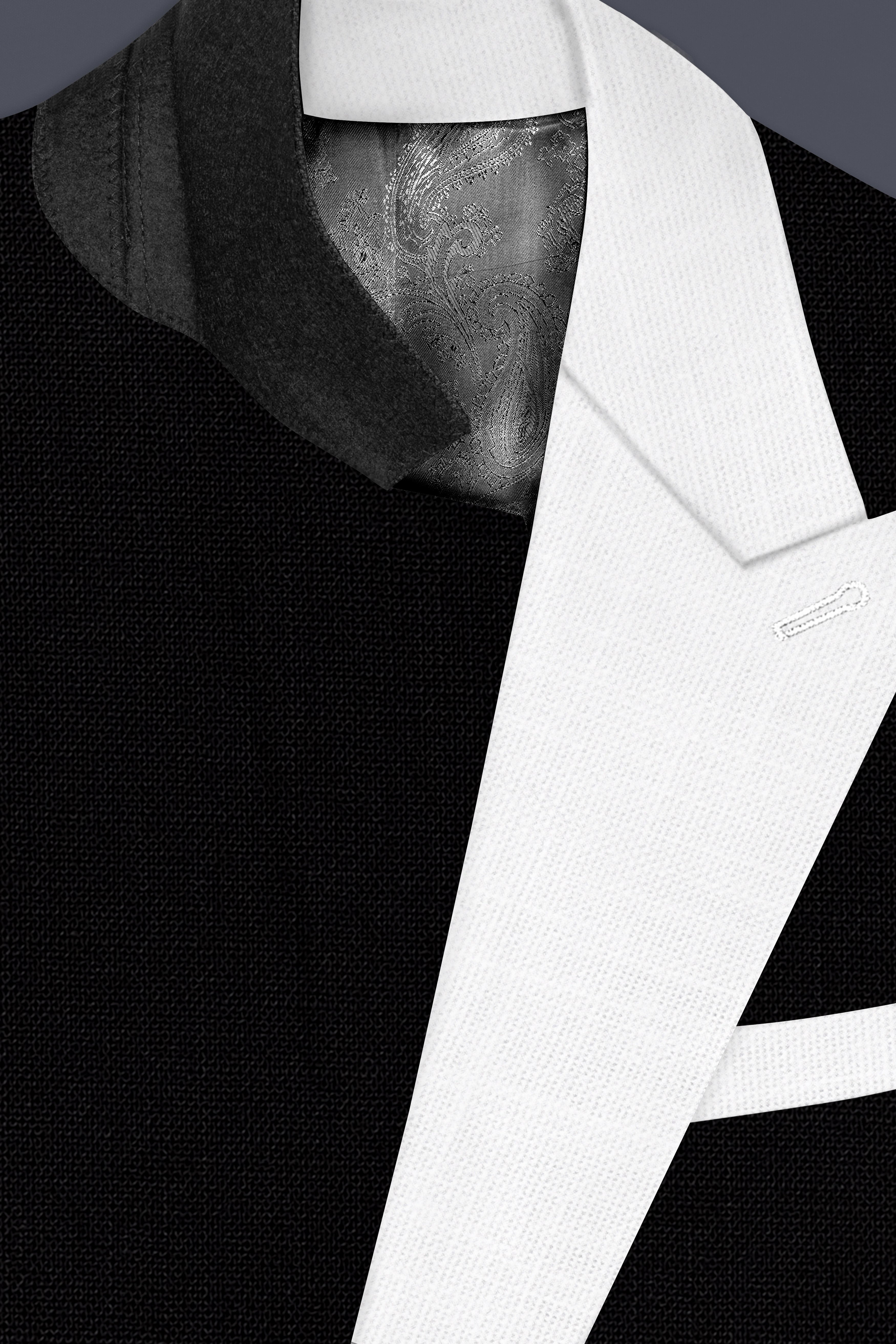 Black & White Luxurious Linen Suit