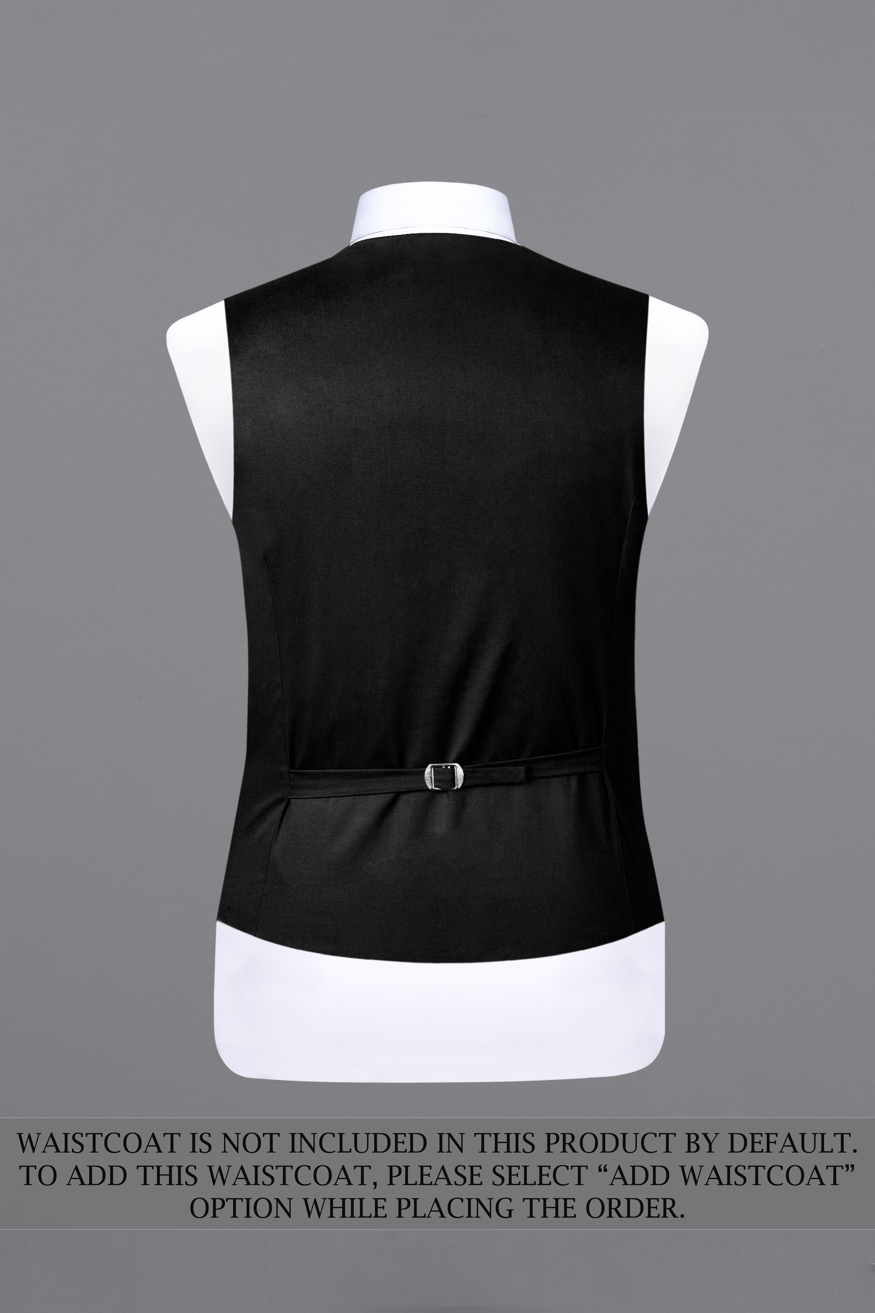 Jade Black Solid Stretchable Premium Cotton Double Breasted Traveler Suit