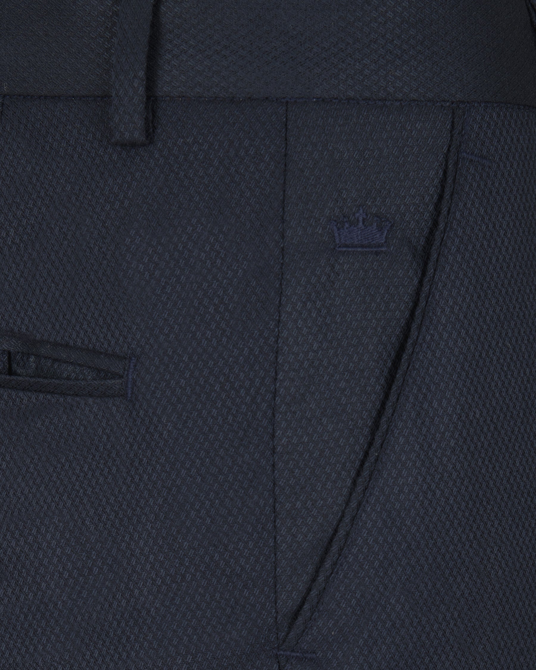 Royal Blue Wool Rich Bandhgala/Mandarin Suit