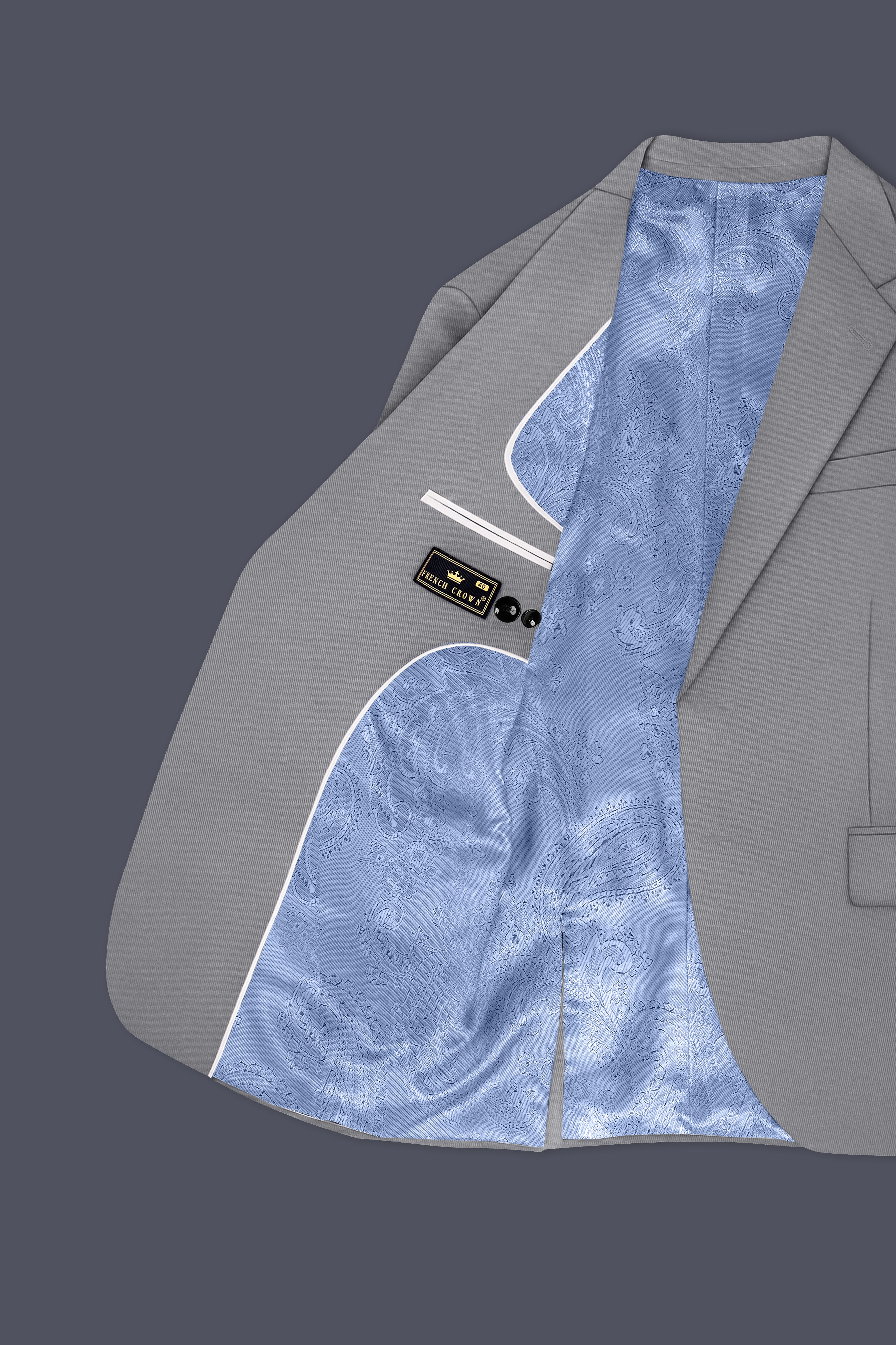 French Gray Premium Cotton Suit