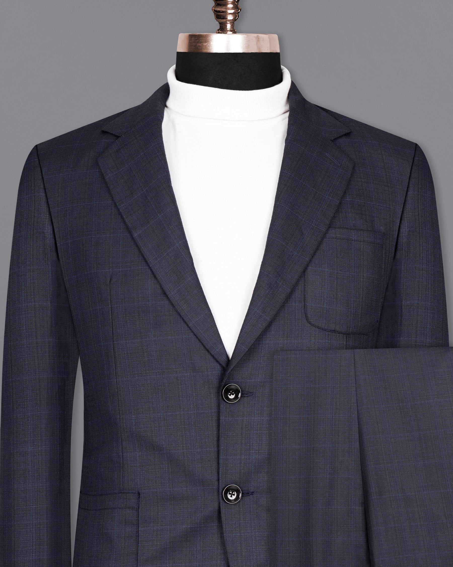 Vulcan Navy Wool Rich Sports Suit