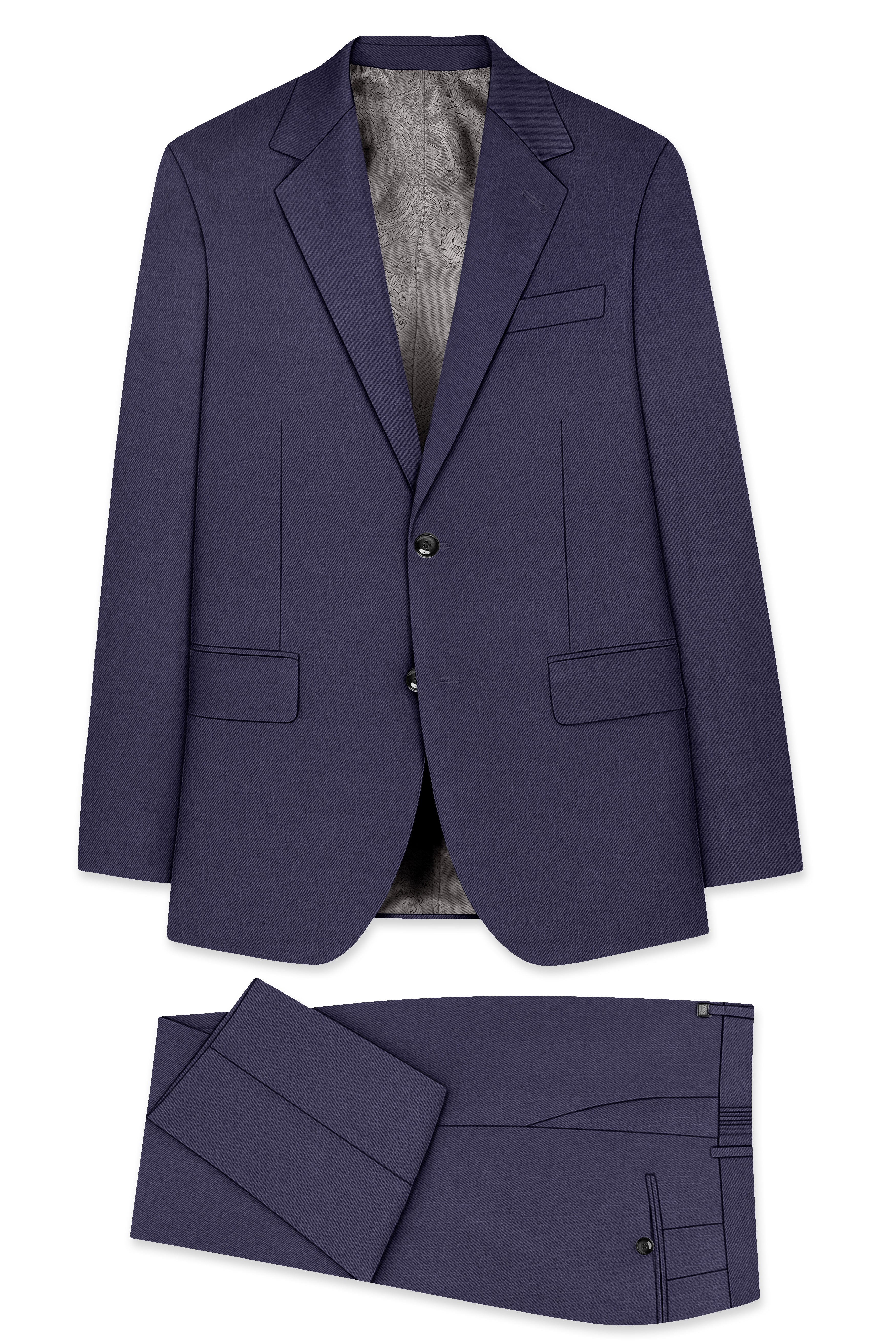 Mulled Grey Wool Rich Suit