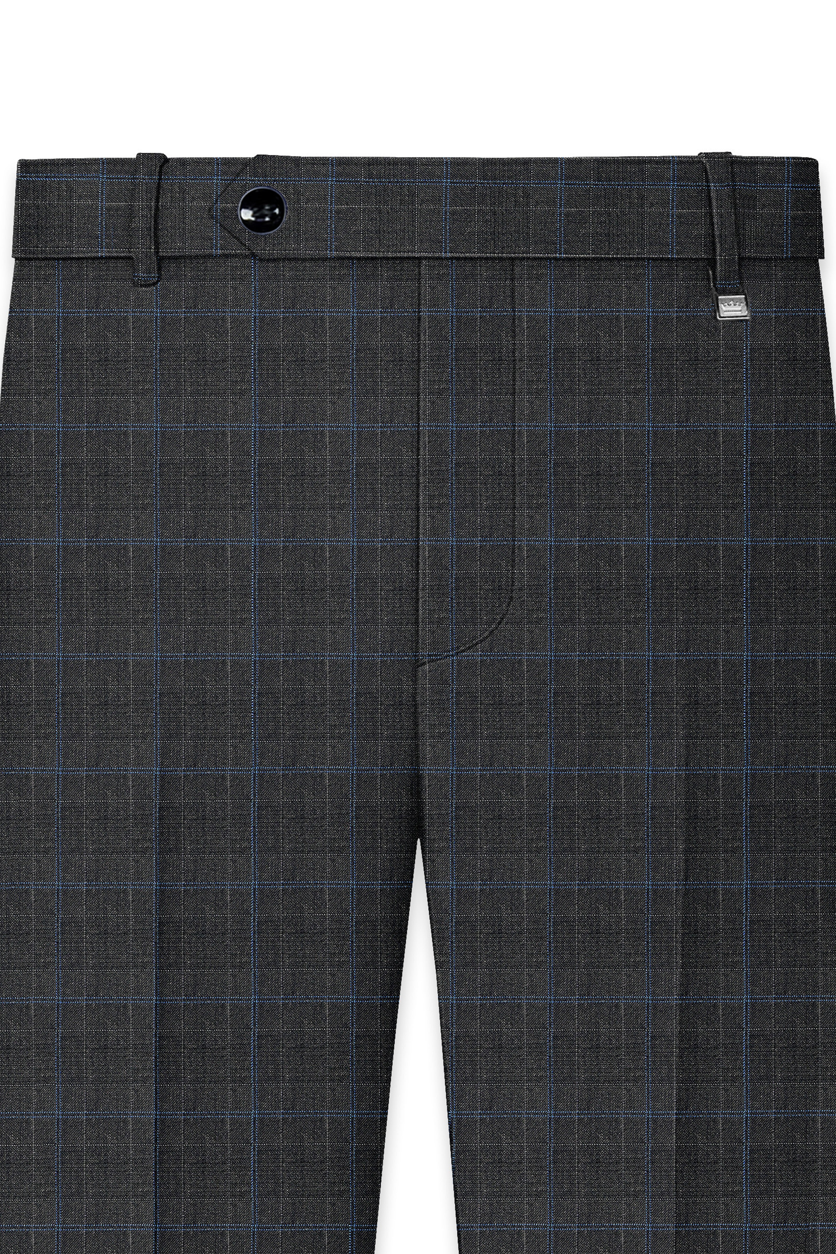 Cape Cod Gray Super fine Checkered Double Breasted Wool Rich Suit