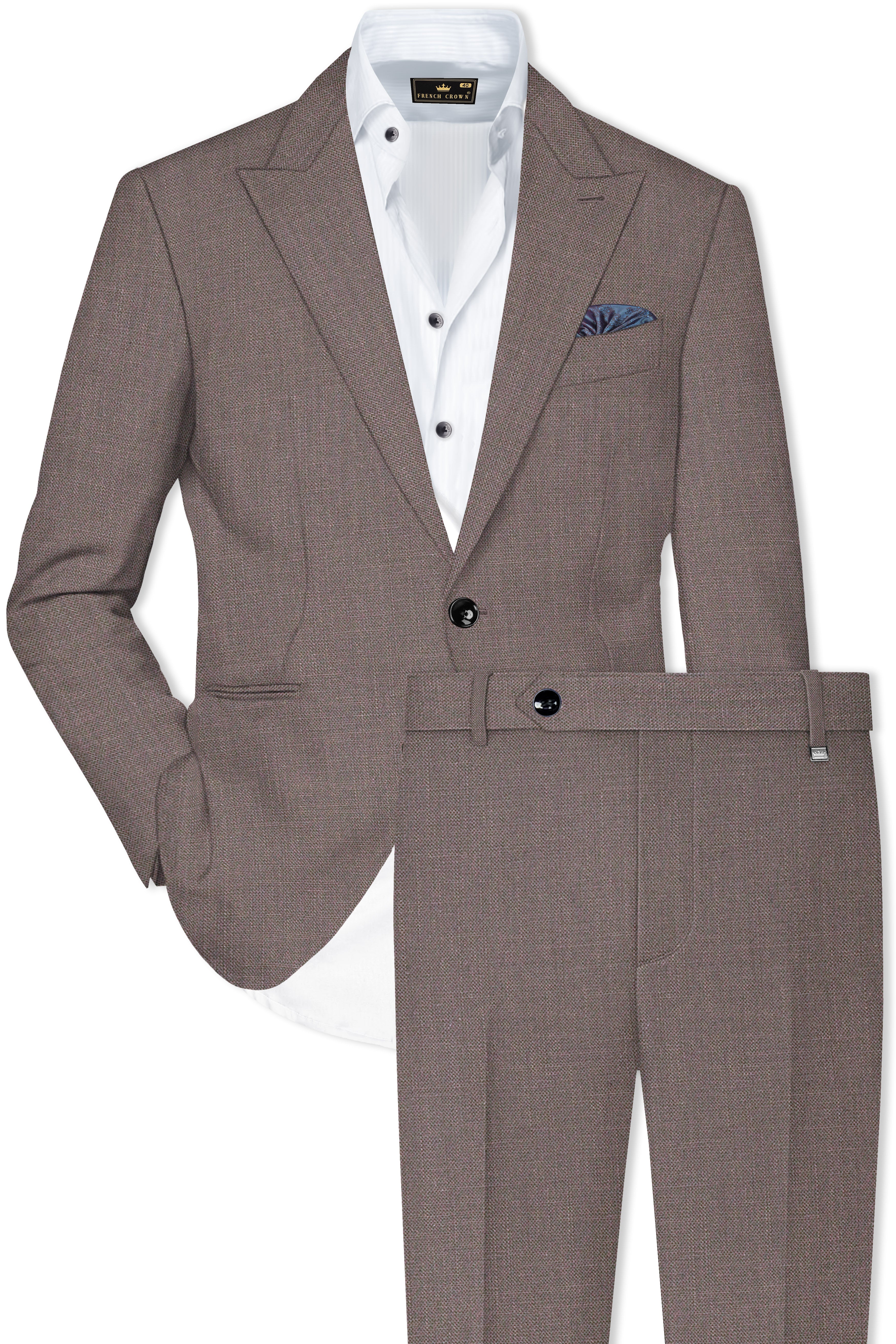 Emperor Brown Premium Cotton Suit