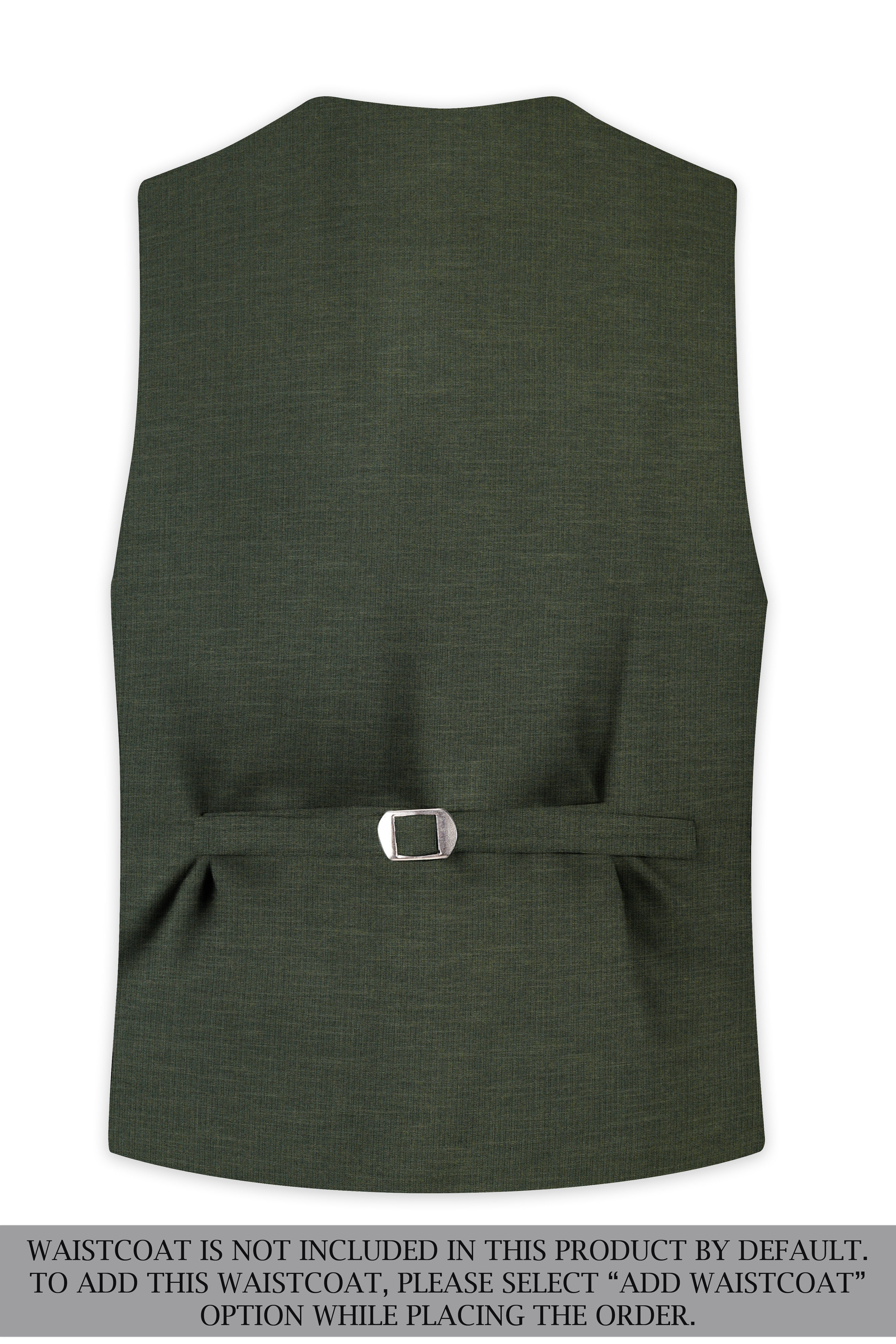 Armadillo Green Solid Premium Cotton Suit