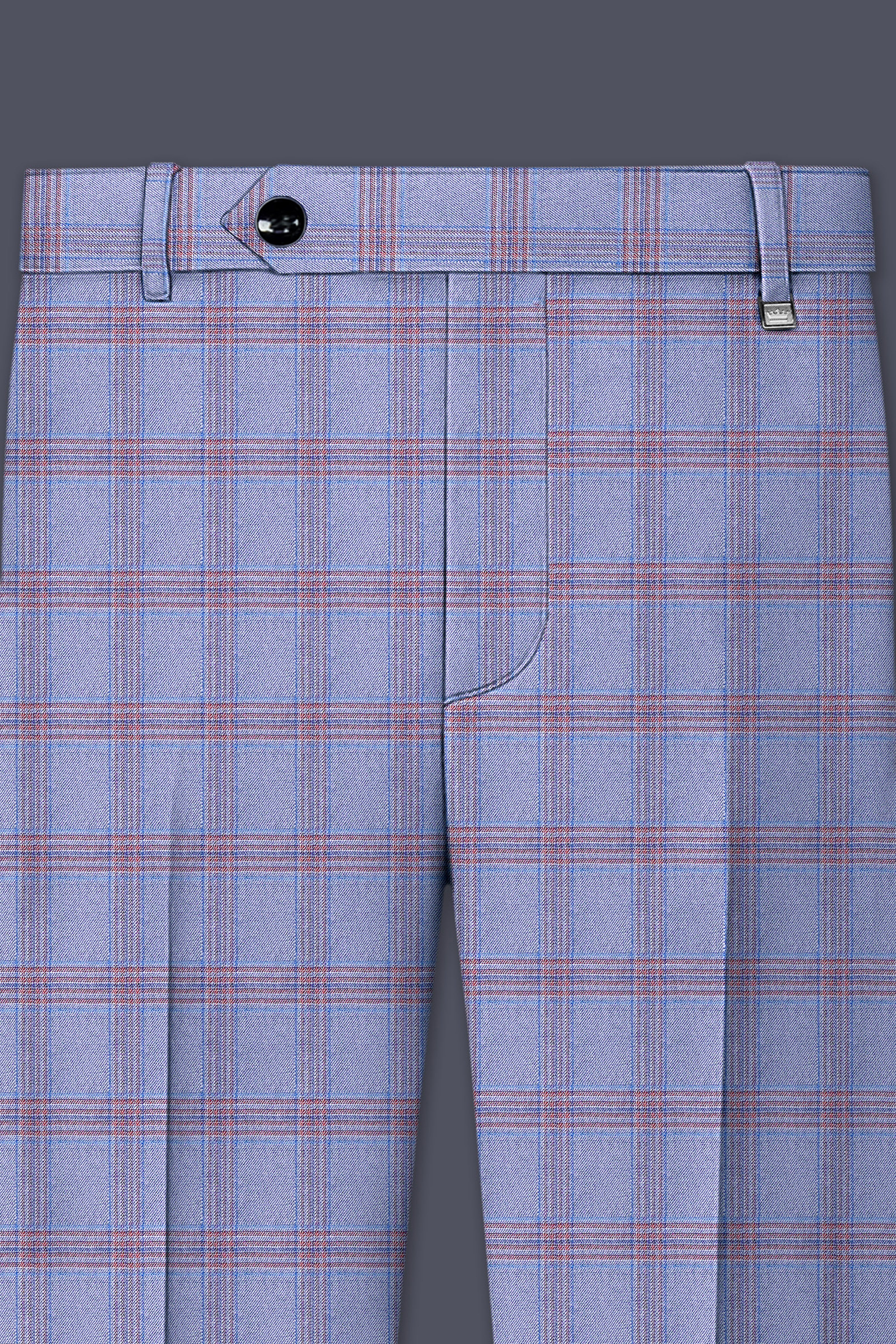 Manatee Grey Super fine Plaid Premium Cotton Suit