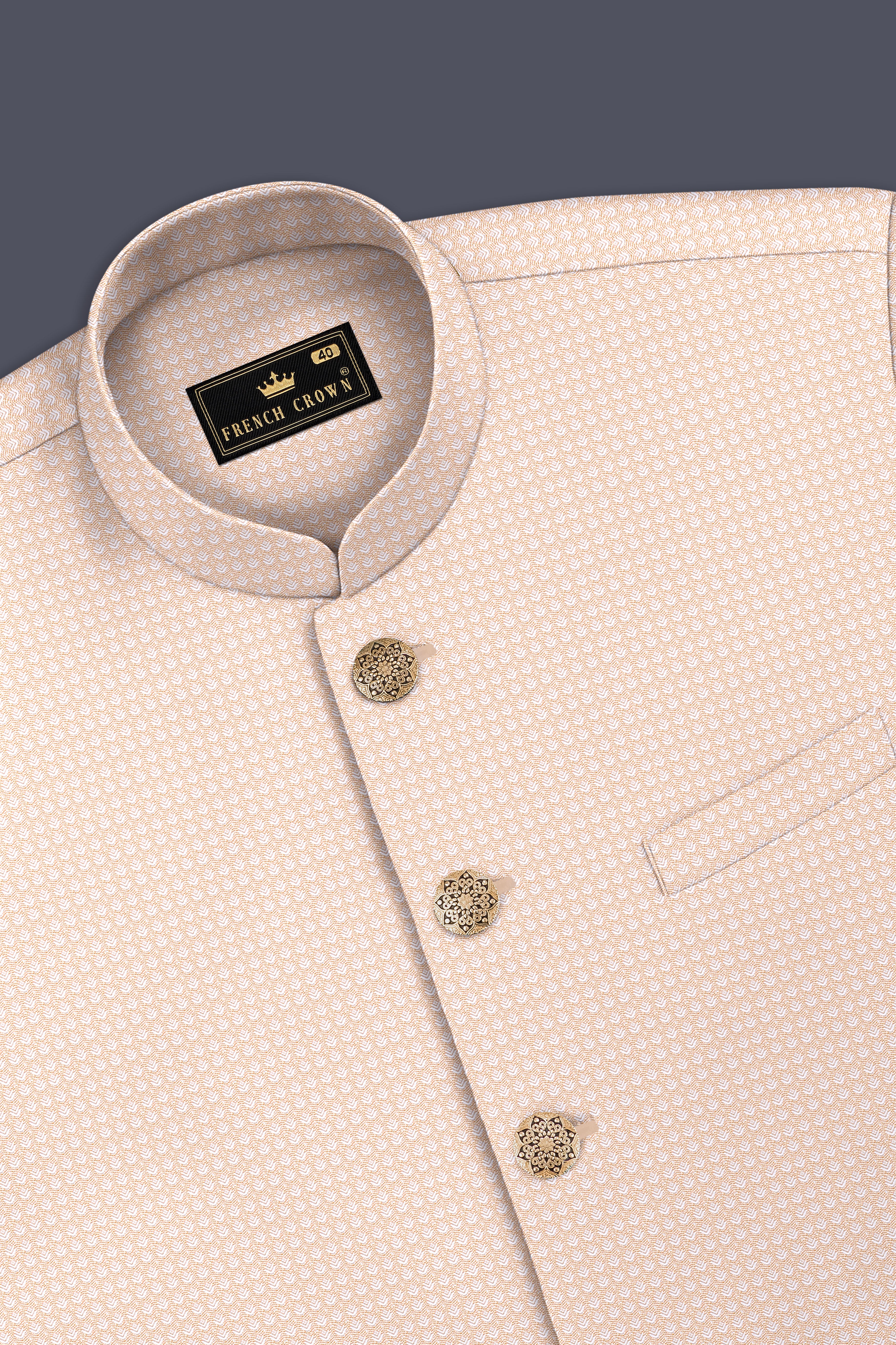 Tumbleweed Cross Placket Super Soft Bandhgala Designer Suit