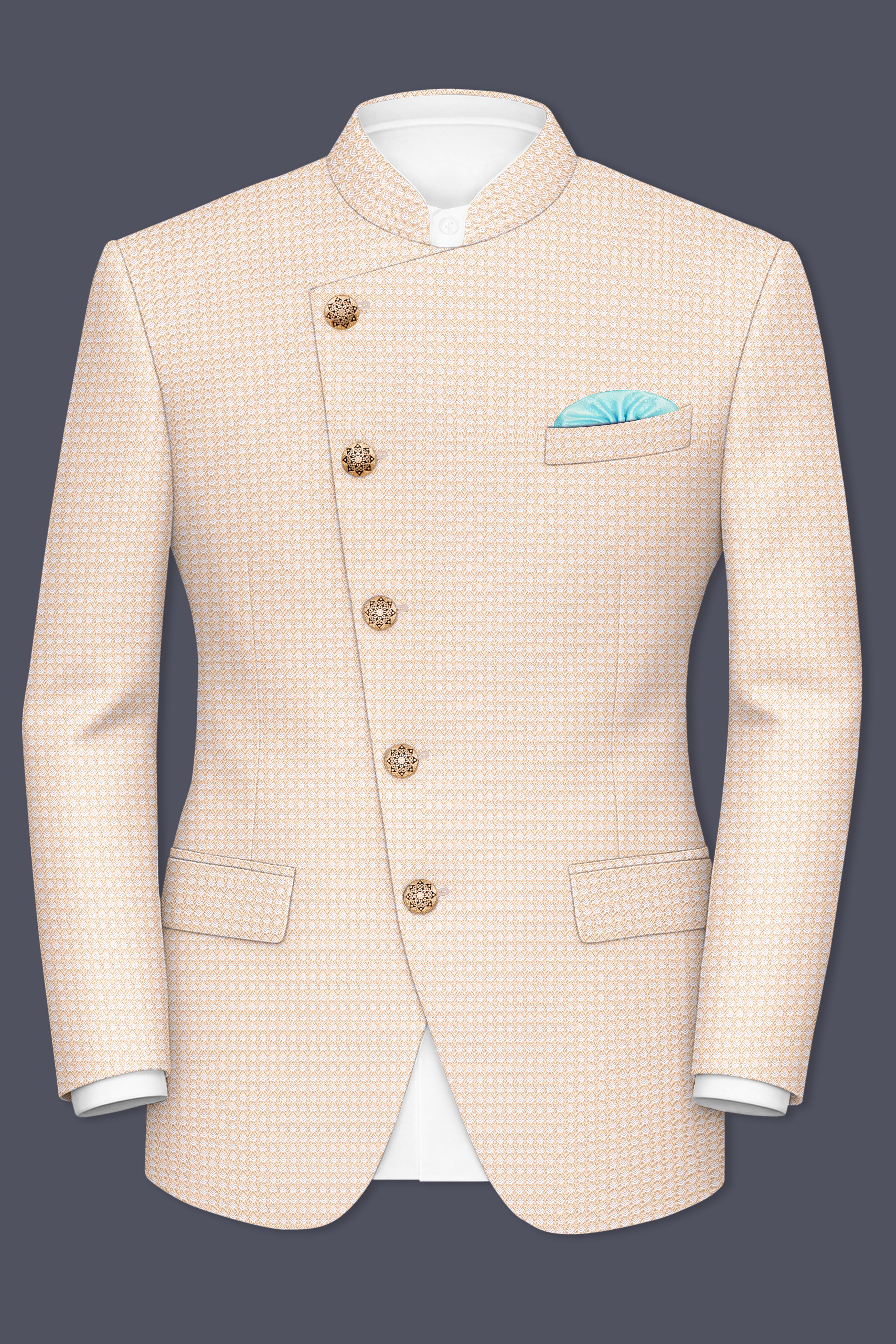 Tumbleweed Cross Placket Super Soft Bandhgala Designer Suit