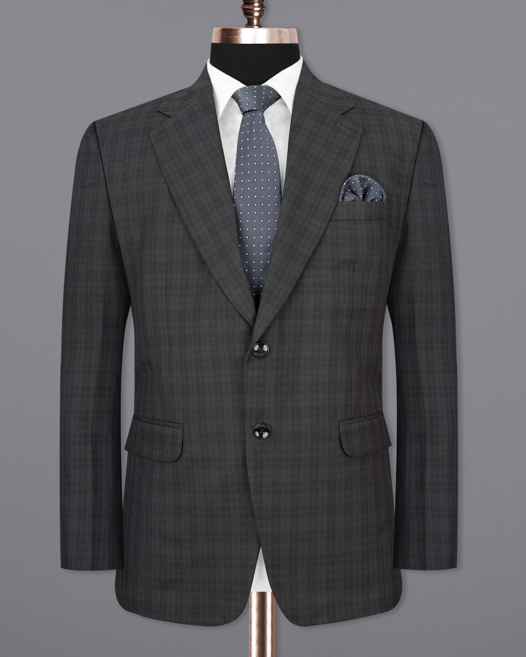 Mine Shaft Gray Plaid Suit