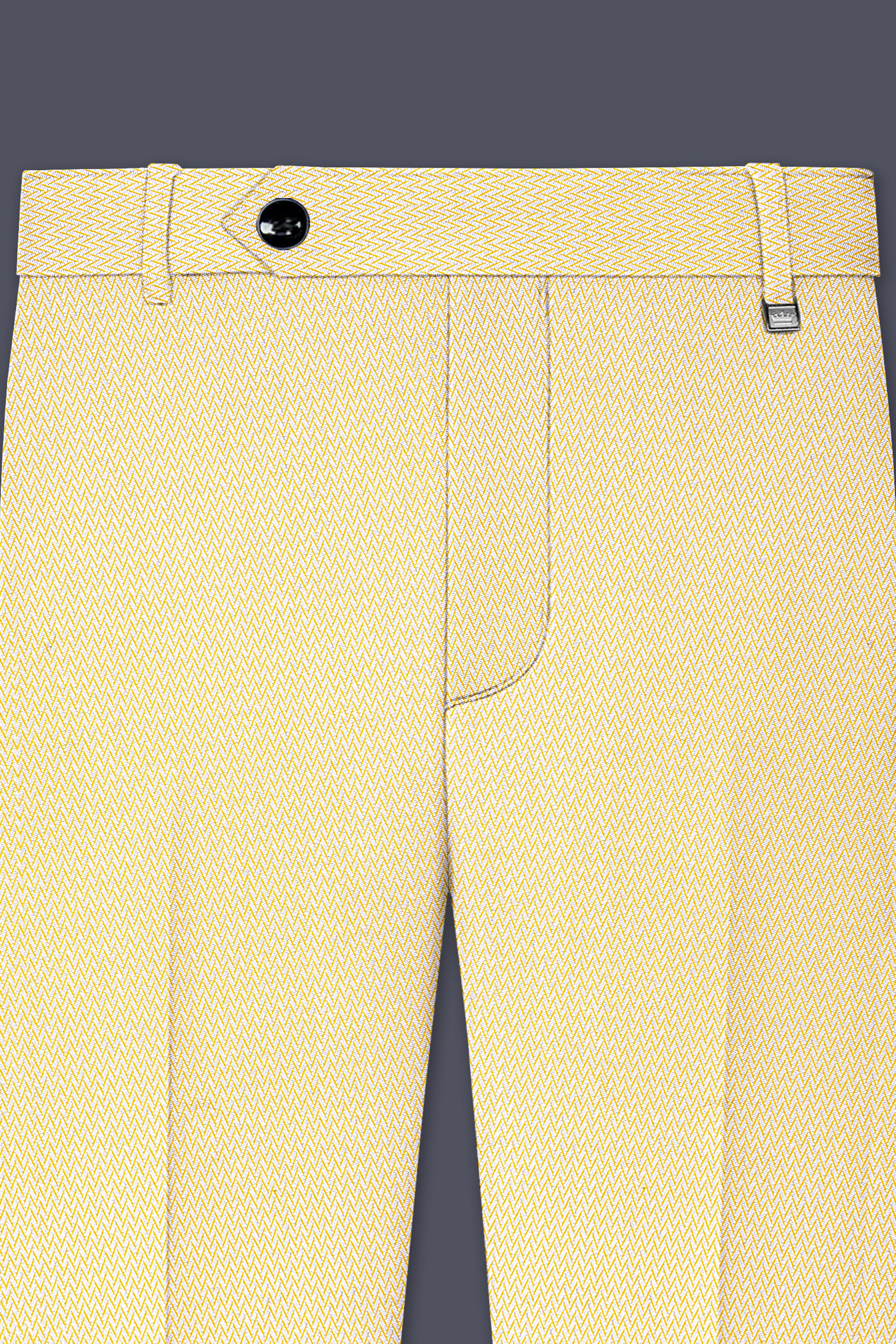 Cashmere Chevron Textured Cross Placket Bandhgala Designer Suit