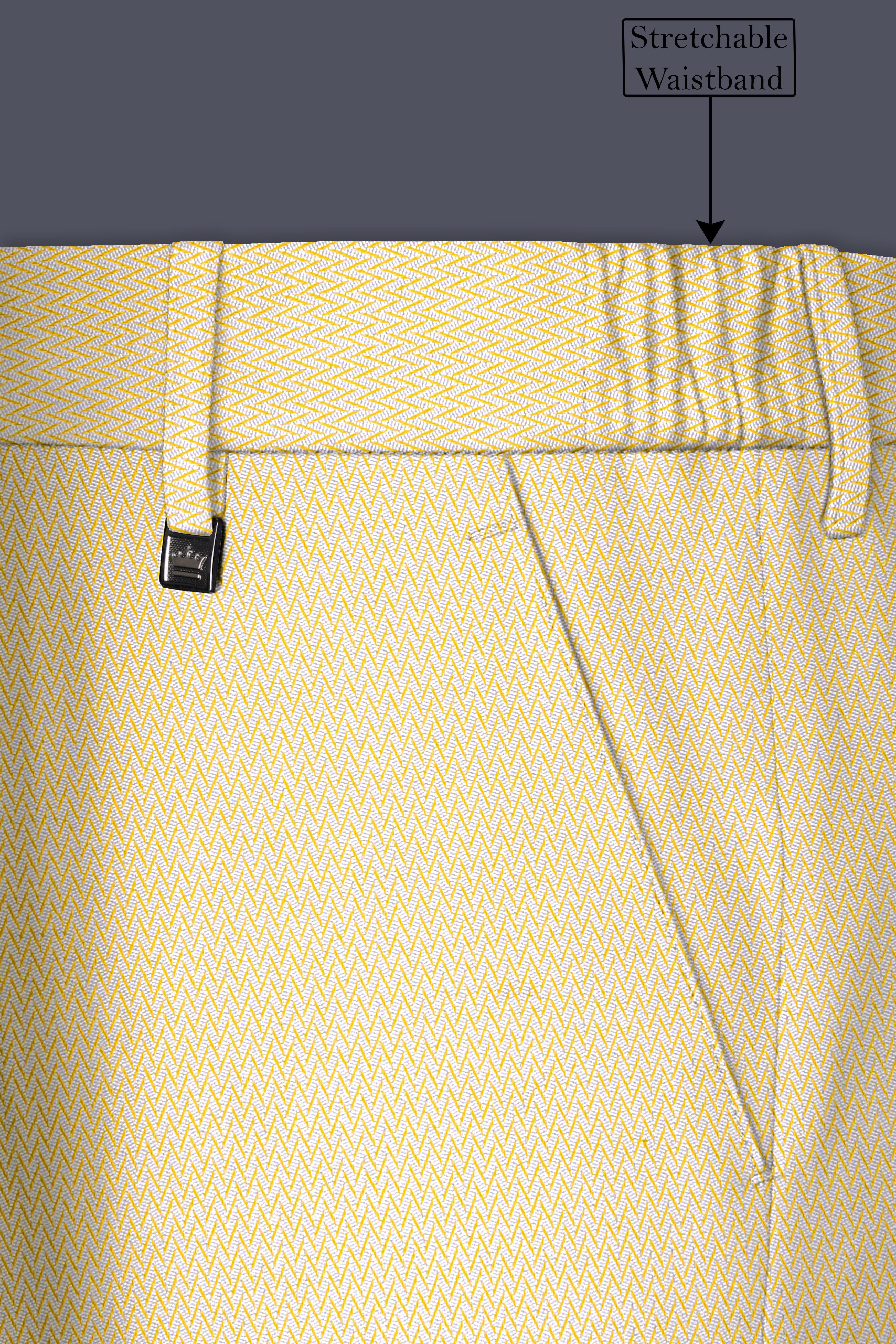 Cashmere Chevron Textured Cross Placket Bandhgala Designer Suit