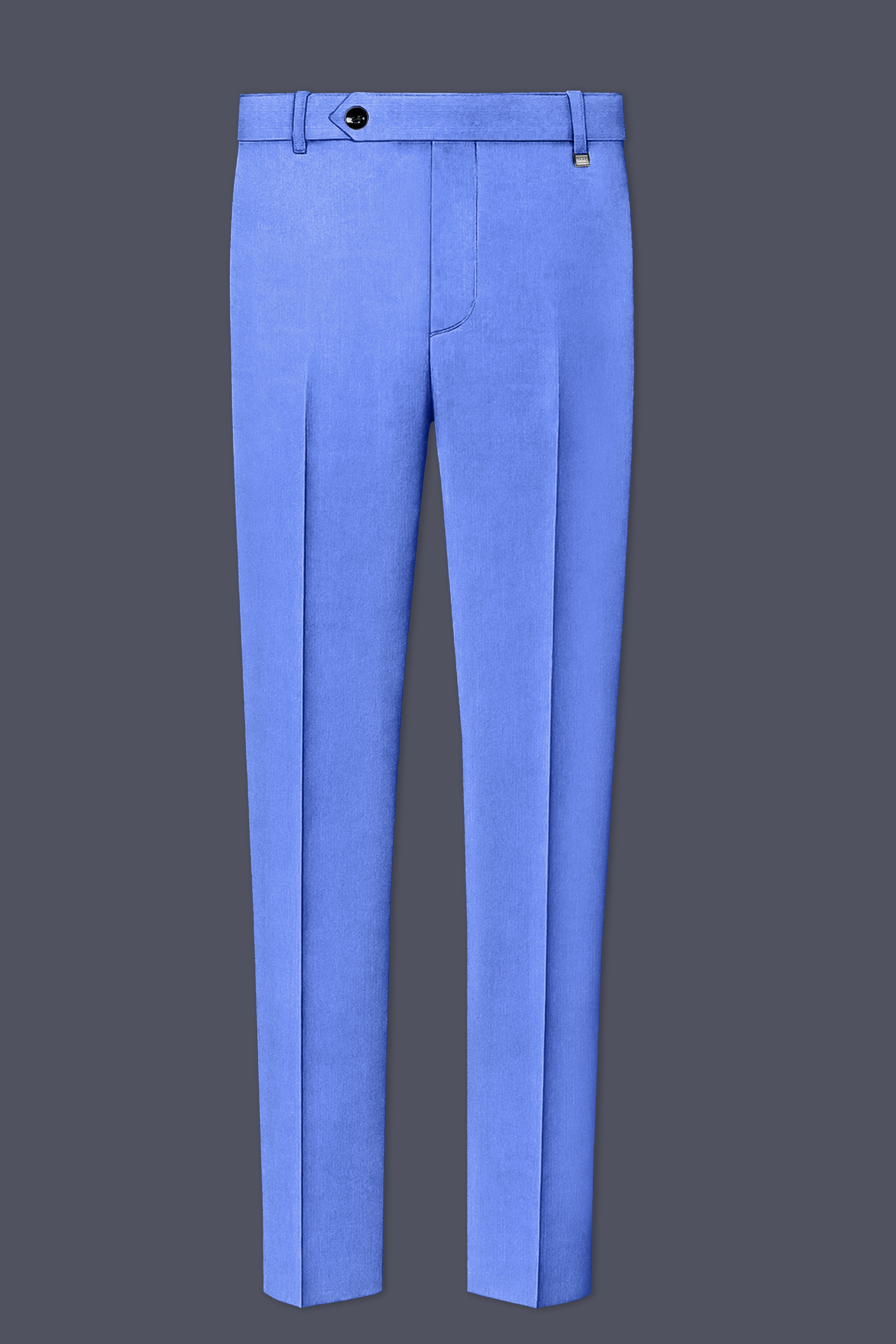 Mariner Blue velvet Cross Placket Bandhgala Designer Suit