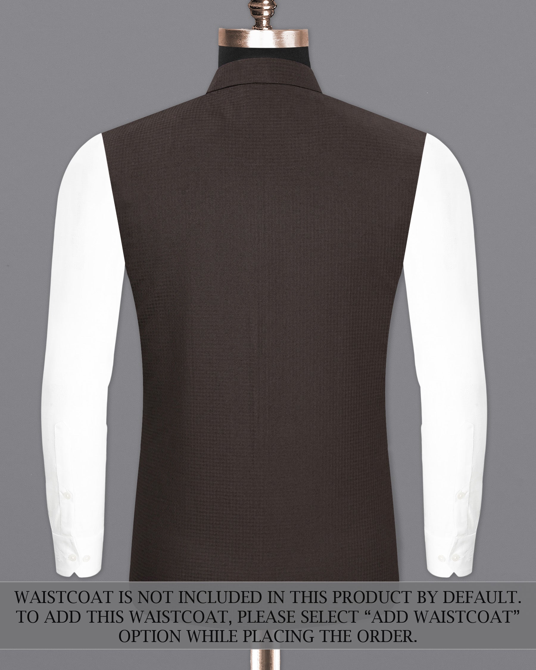 Birch Brown Bandhgala Sports Premium Cotton Suit