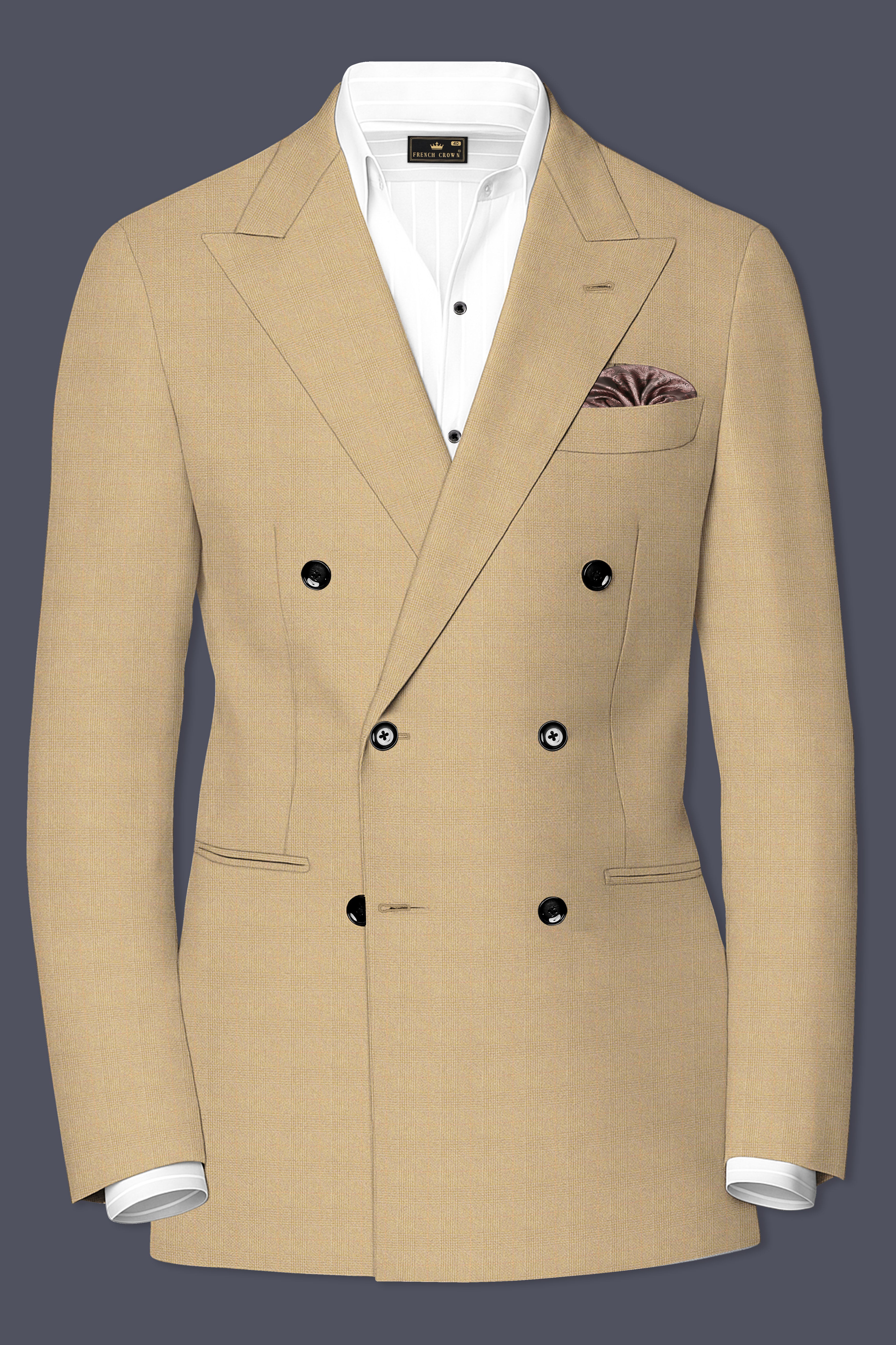 Sandrift Brown Double Breasted Suit