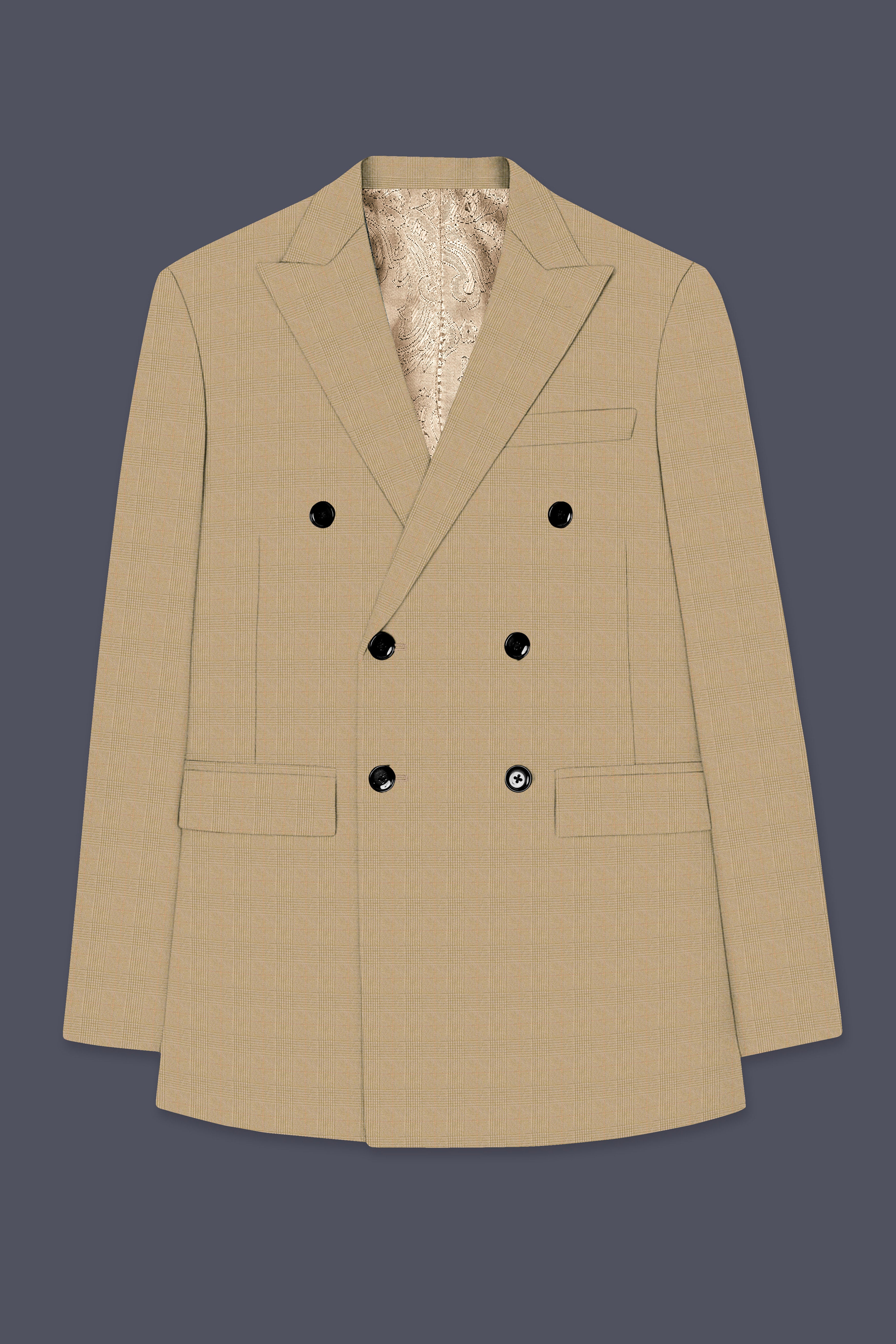 Sandrift Brown Double Breasted Suit